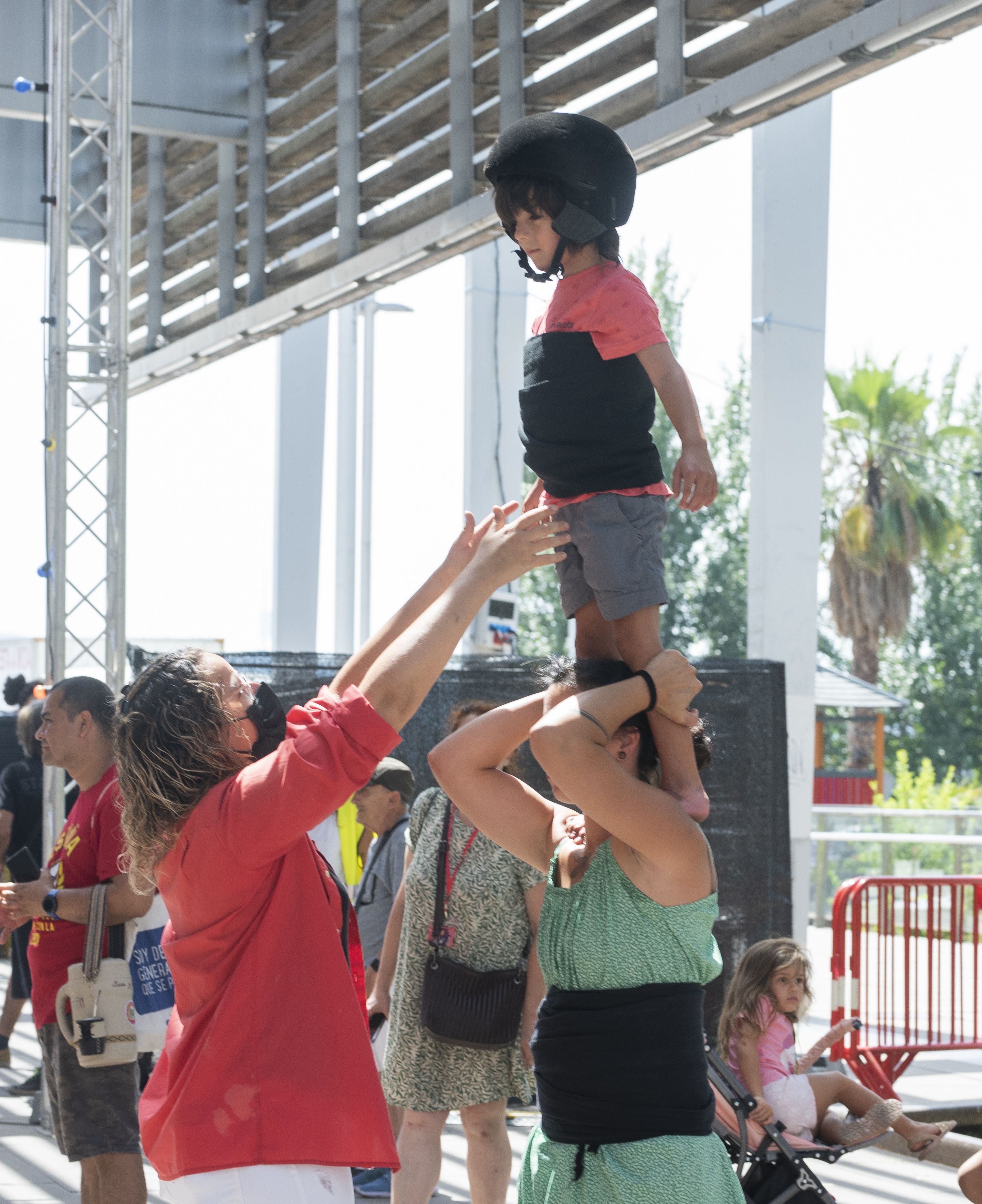 Demostració i taller dels Castellers de Rubí. FOTO: Laura Núñez