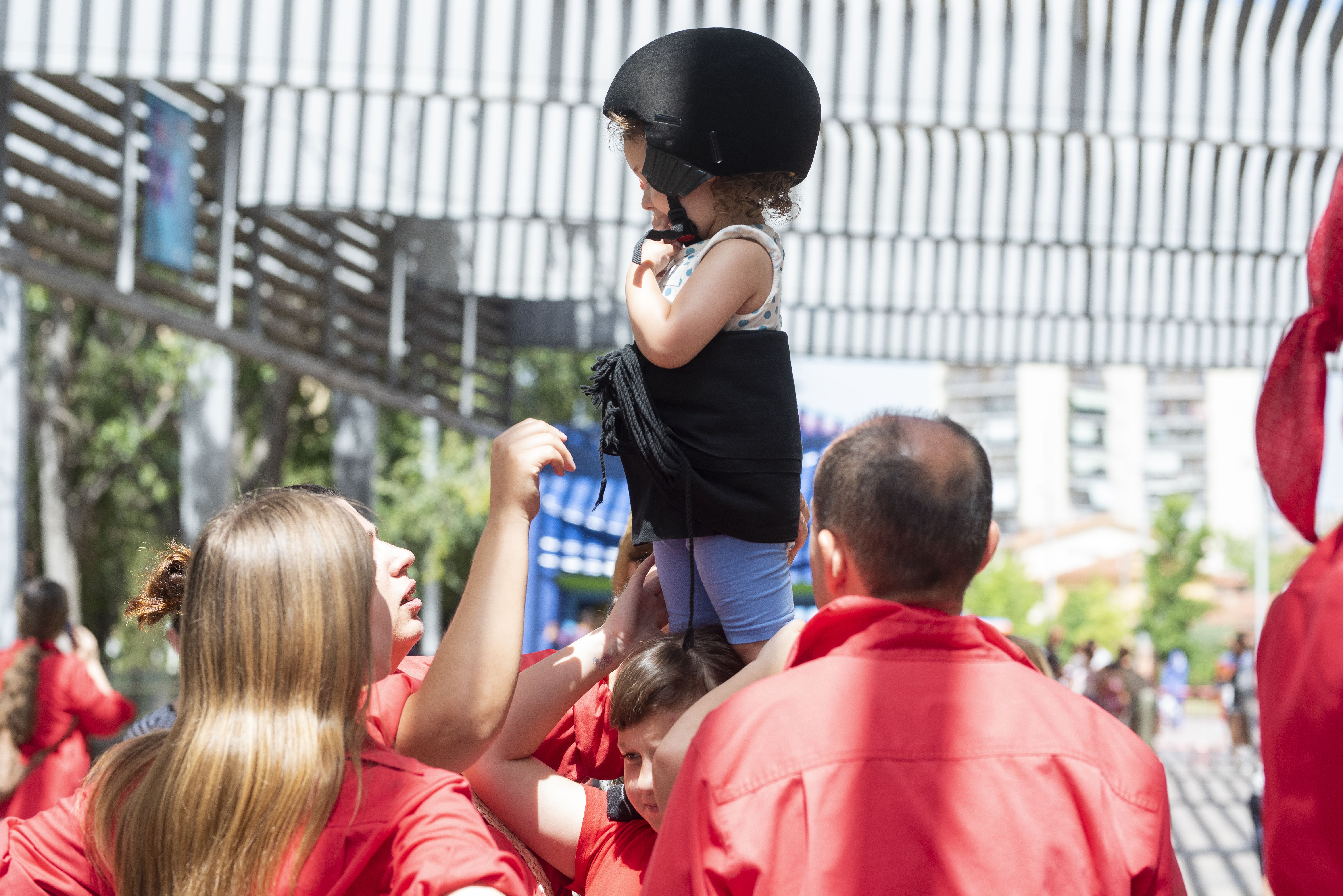 Demostració i taller dels Castellers de Rubí. FOTO: Laura Núñez