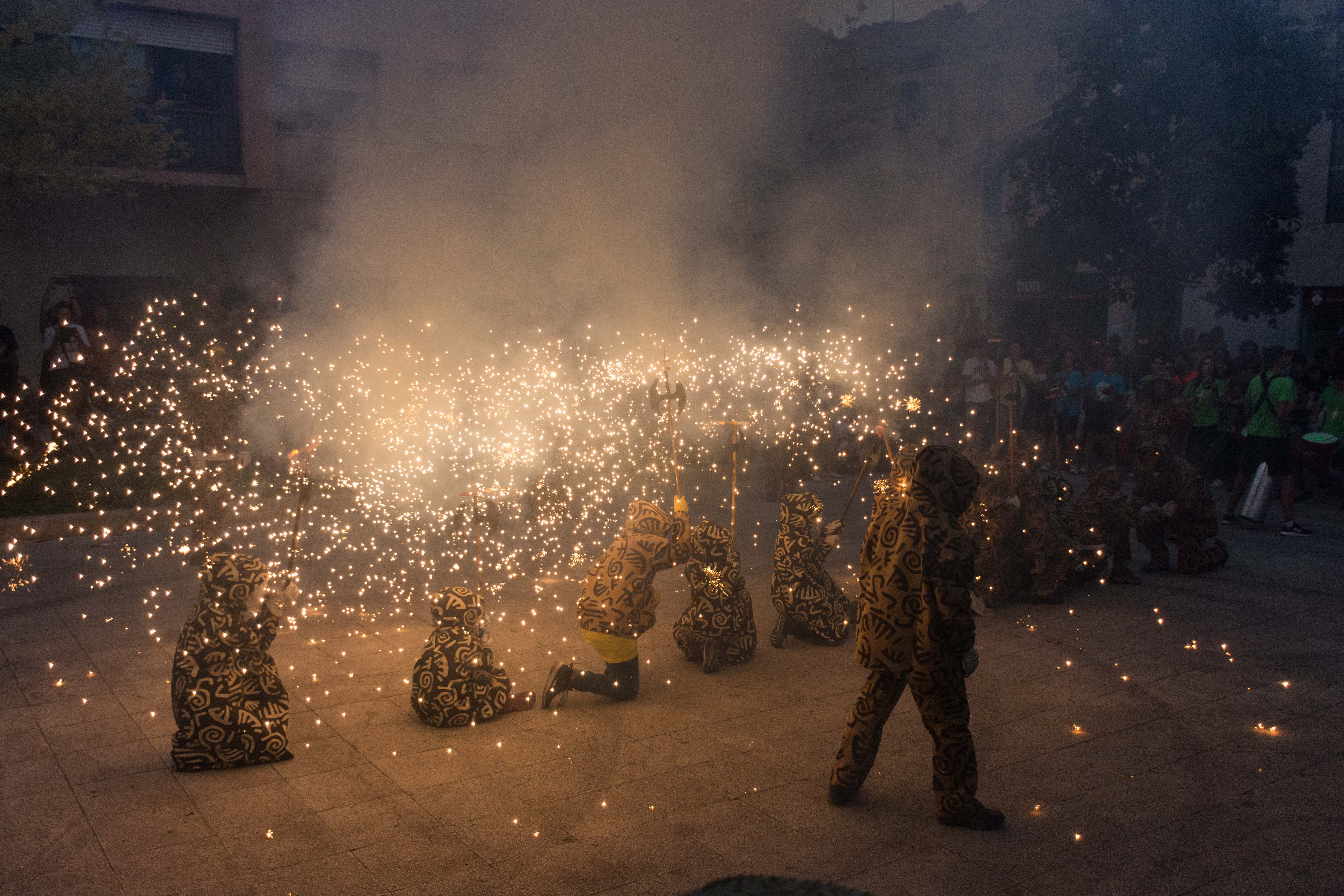 Tabalada i correfoc infantil a la Festa Major de Rubí 2022. FOTO: Carmelo Jiménez