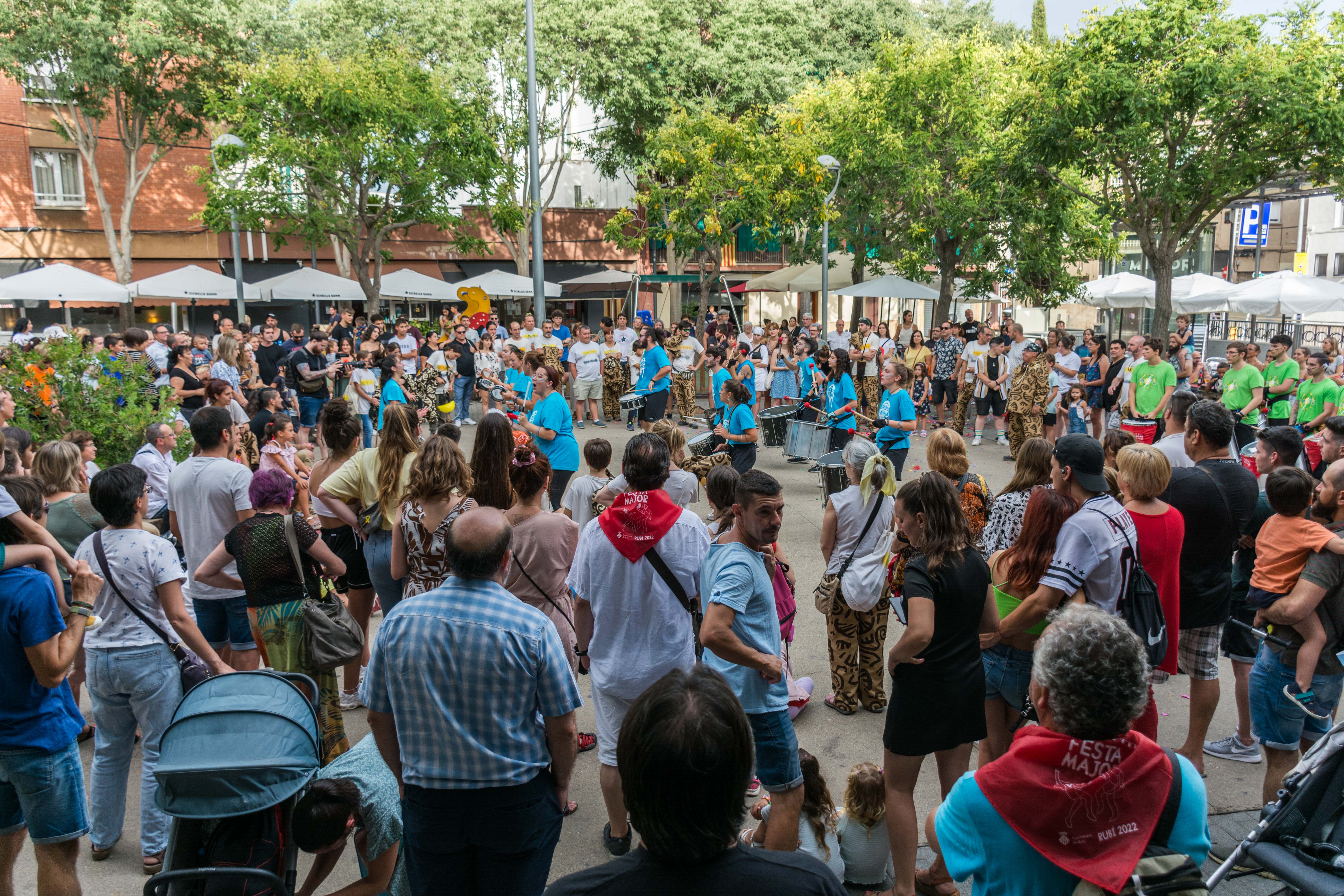 Tabalada i correfoc infantil a la Festa Major de Rubí 2022. FOTO: Carmelo Jiménez