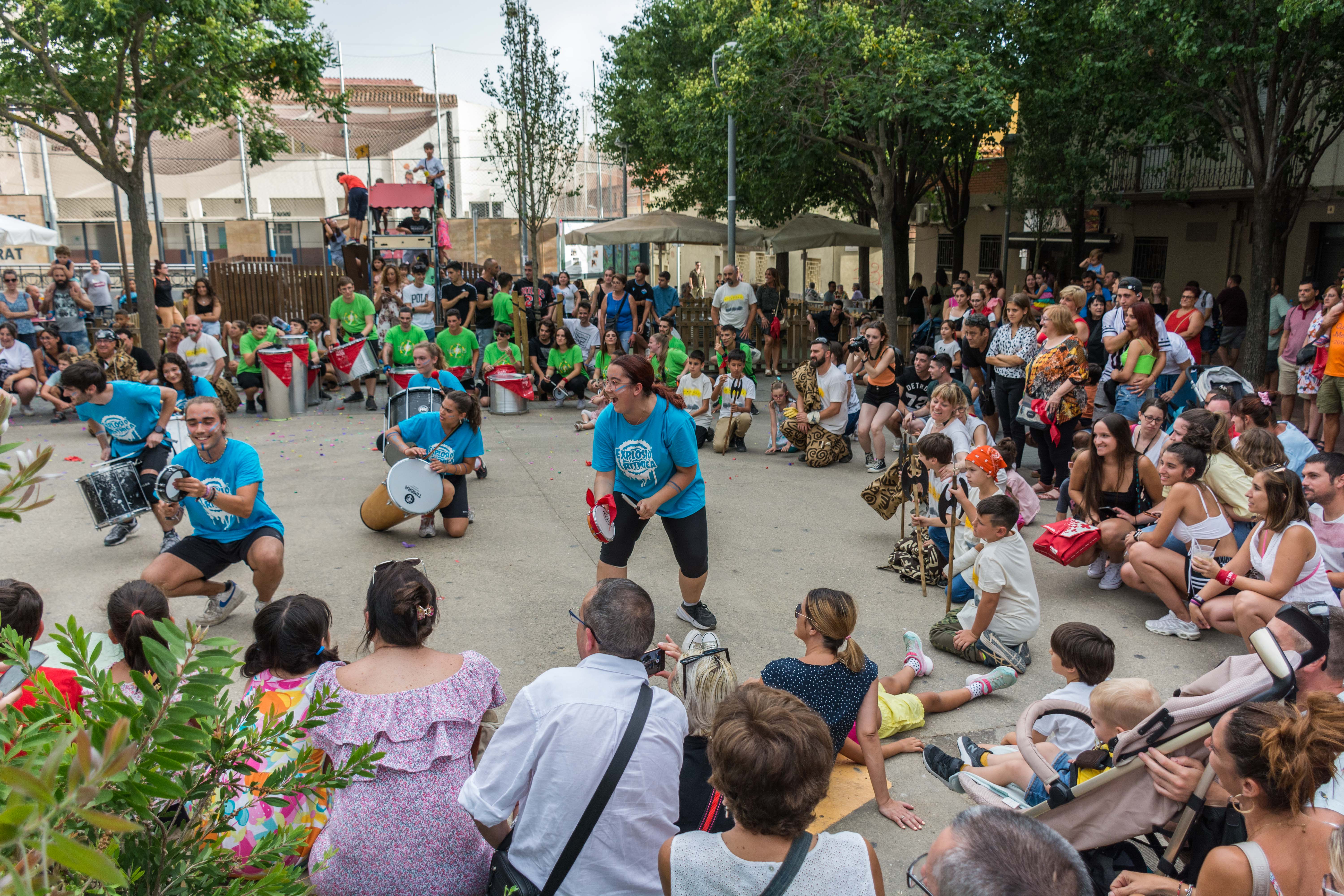 Tabalada i correfoc infantil a la Festa Major de Rubí 2022. FOTO: Carmelo Jiménez