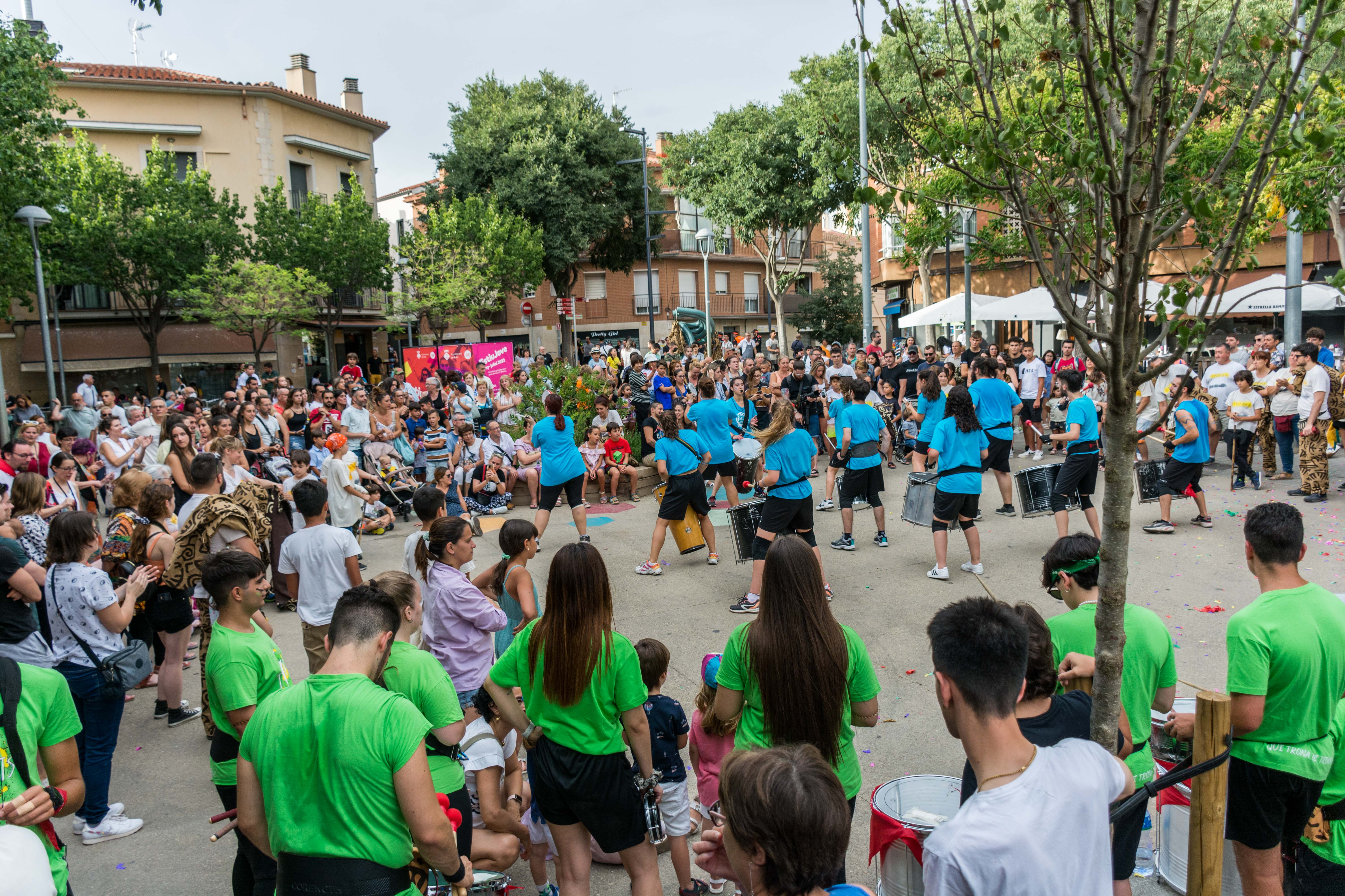 Tabalada i correfoc infantil a la Festa Major de Rubí 2022. FOTO: Carmelo Jiménez