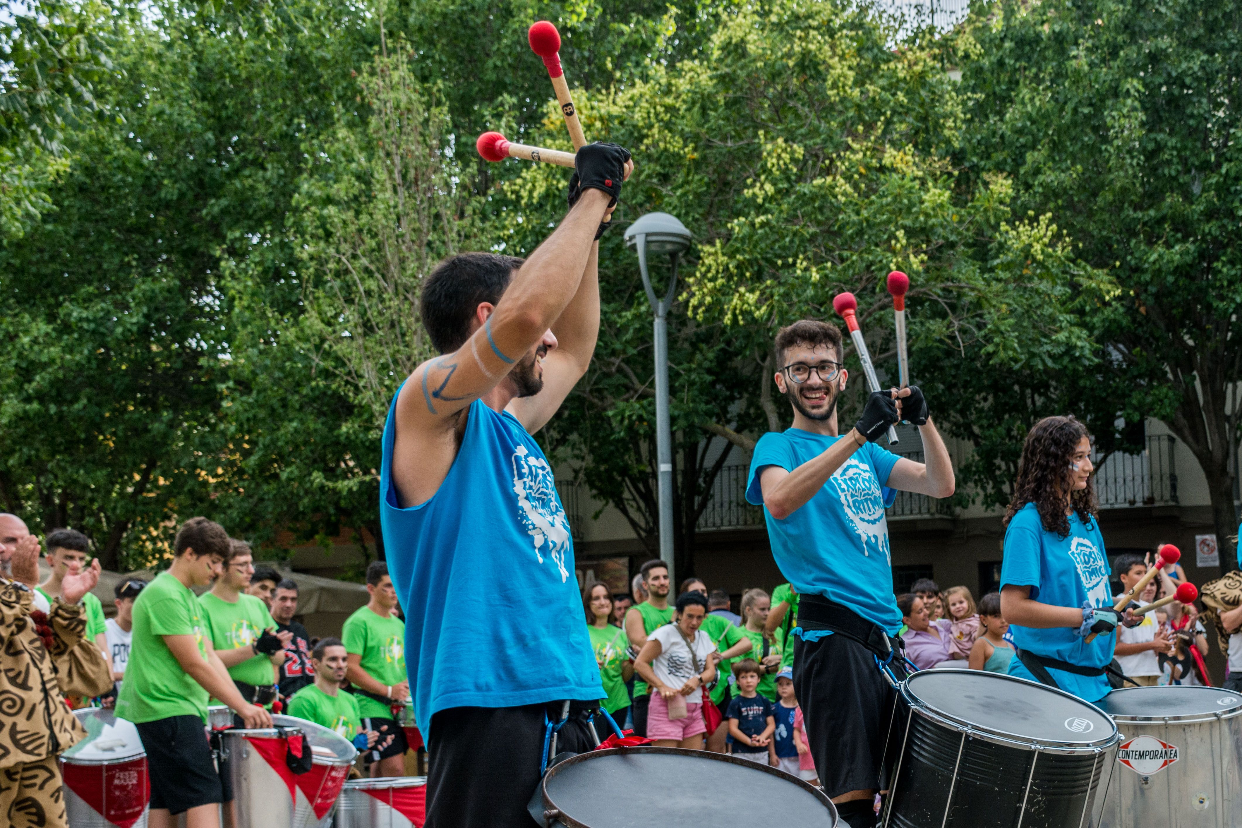 Tabalada i correfoc infantil a la Festa Major de Rubí 2022. FOTO: Carmelo Jiménez