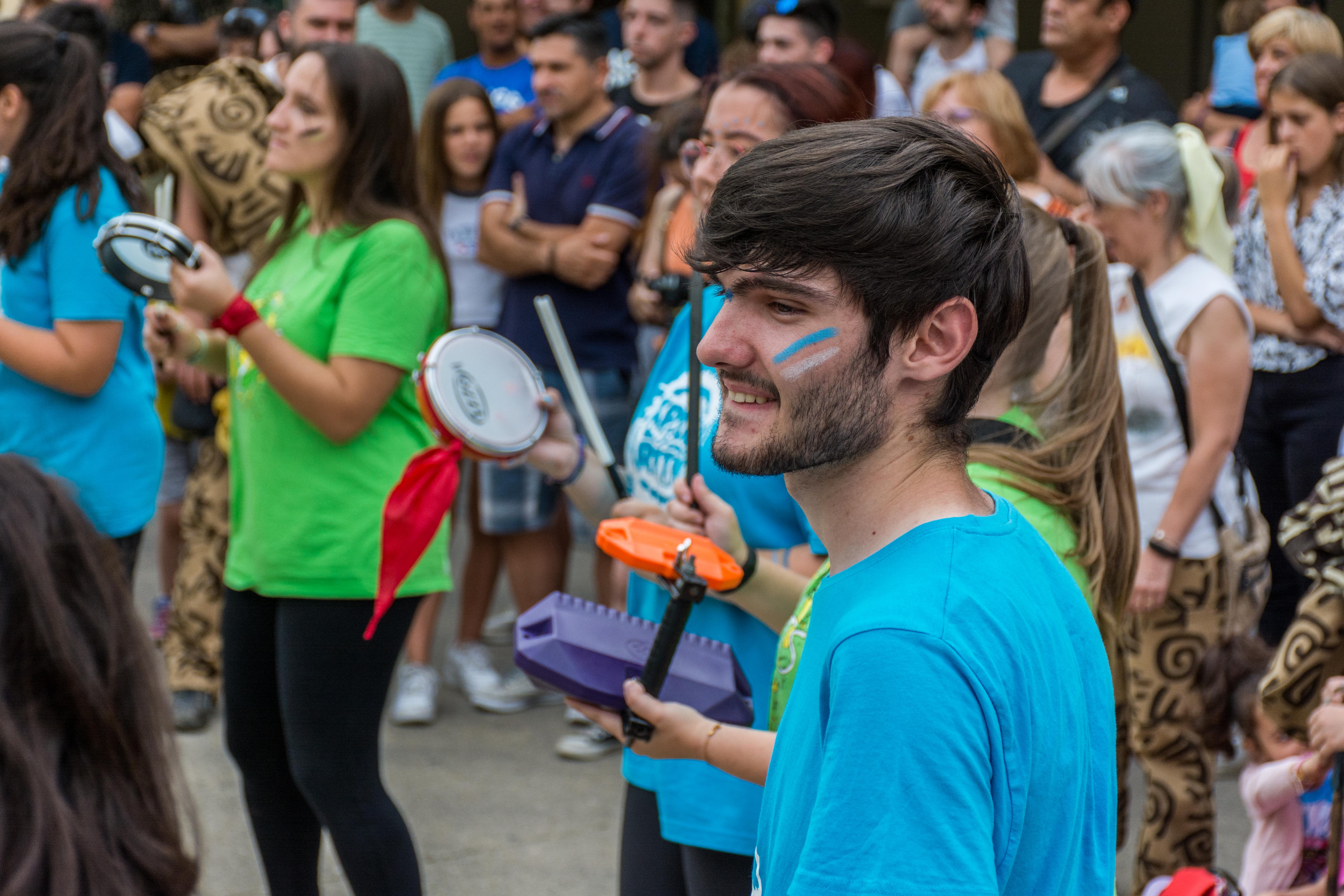 Tabalada i correfoc infantil a la Festa Major de Rubí 2022. FOTO: Carmelo Jiménez