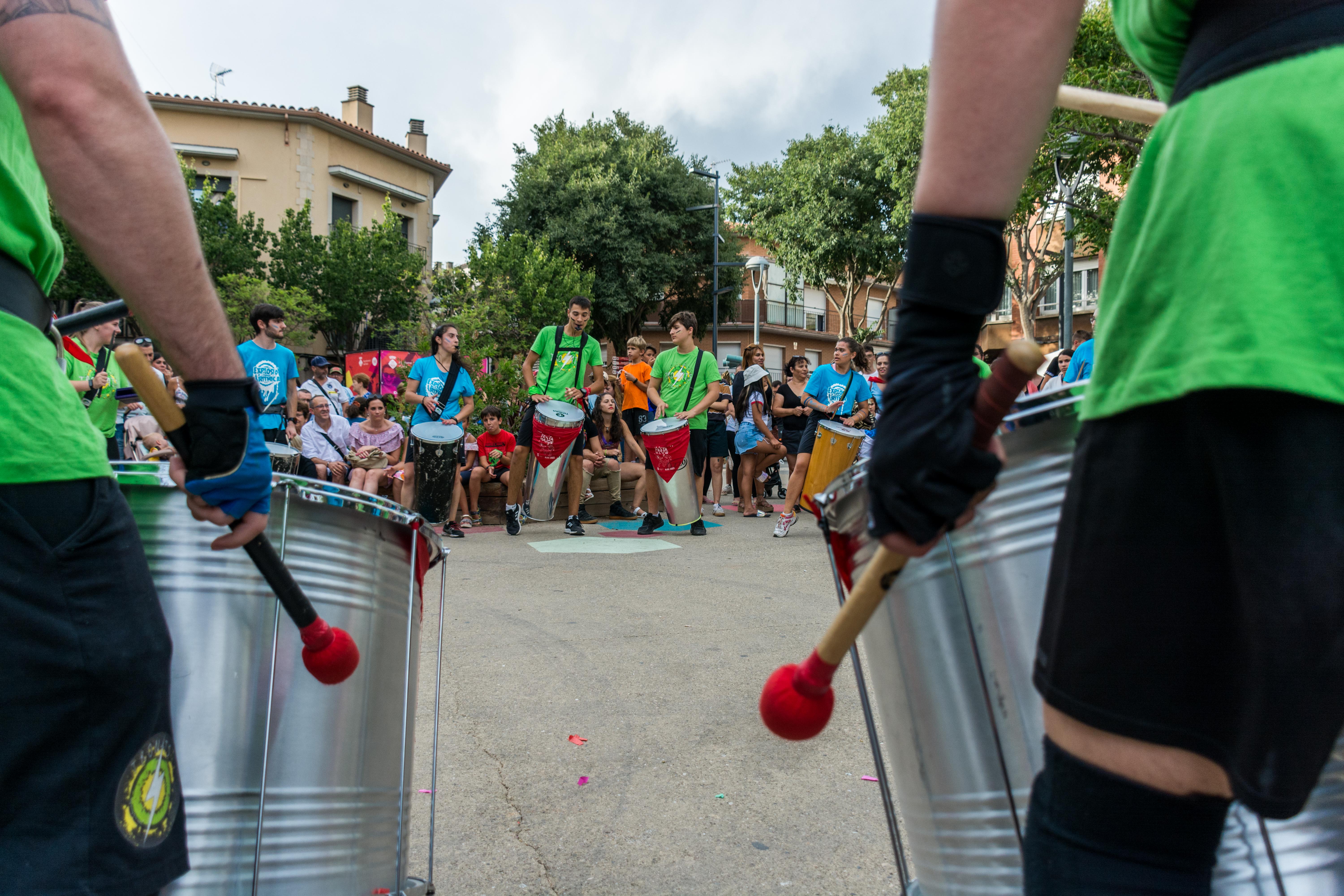 Tabalada i correfoc infantil a la Festa Major de Rubí 2022. FOTO: Carmelo Jiménez