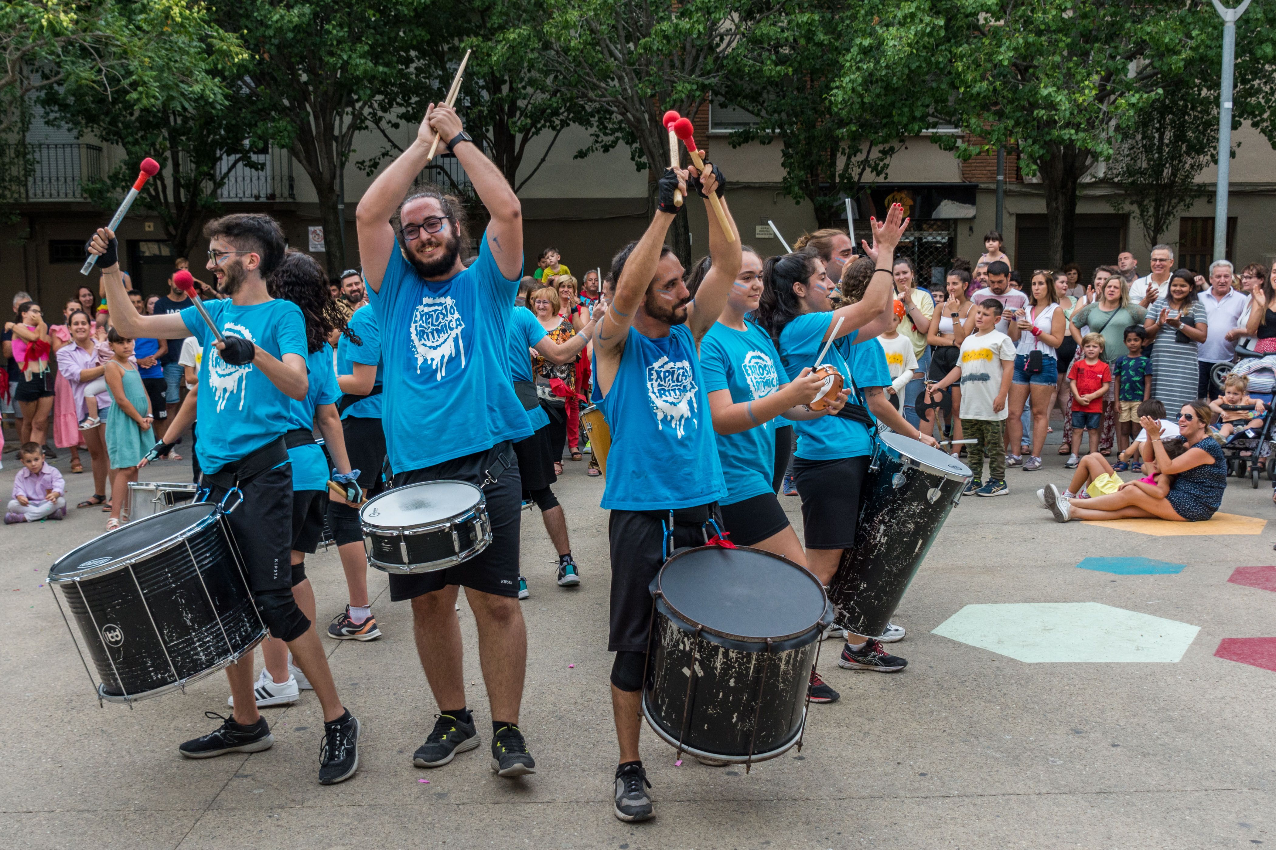 Tabalada i correfoc infantil a la Festa Major de Rubí 2022. FOTO: Carmelo Jiménez