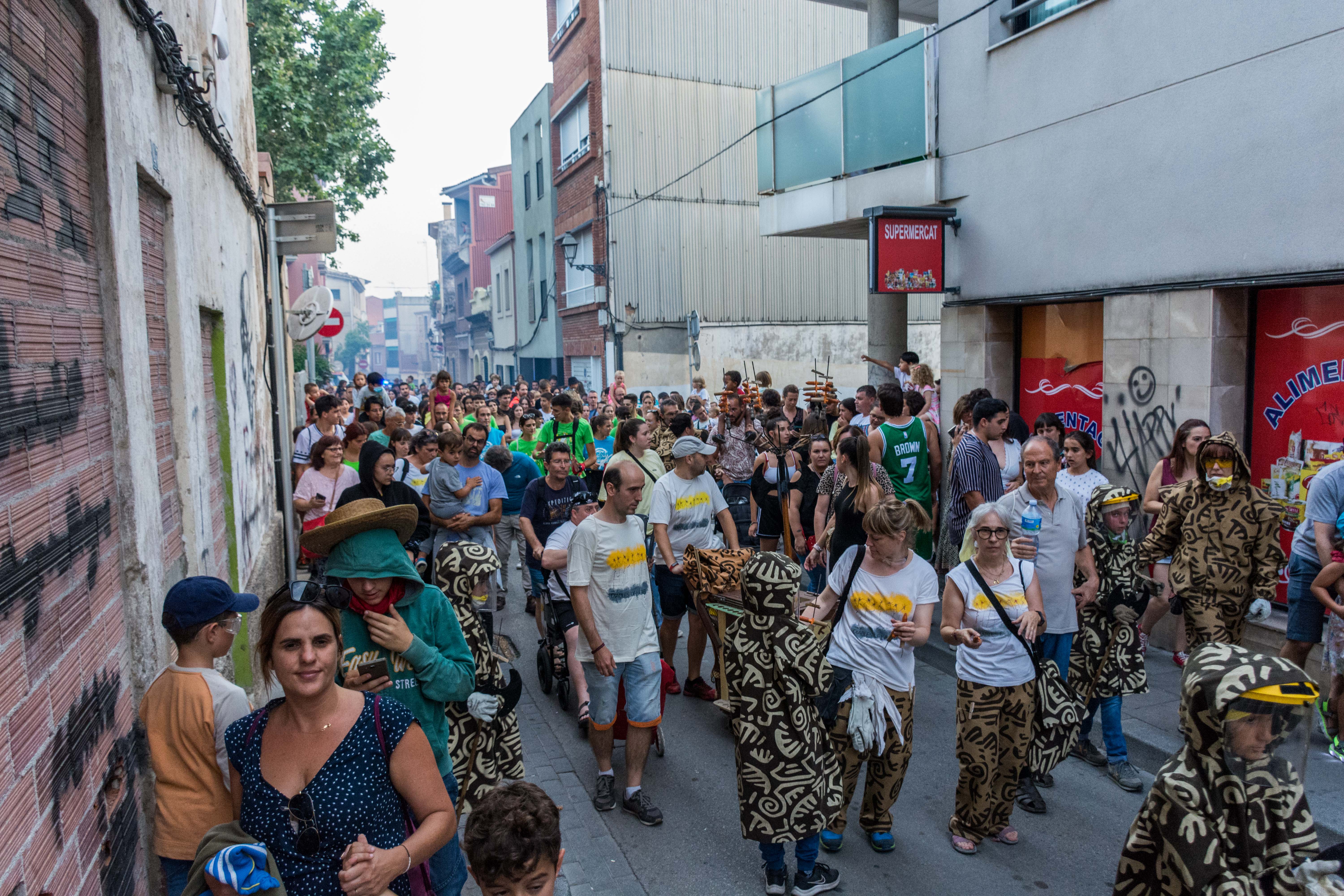 Tabalada i correfoc infantil a la Festa Major de Rubí 2022. FOTO: Carmelo Jiménez