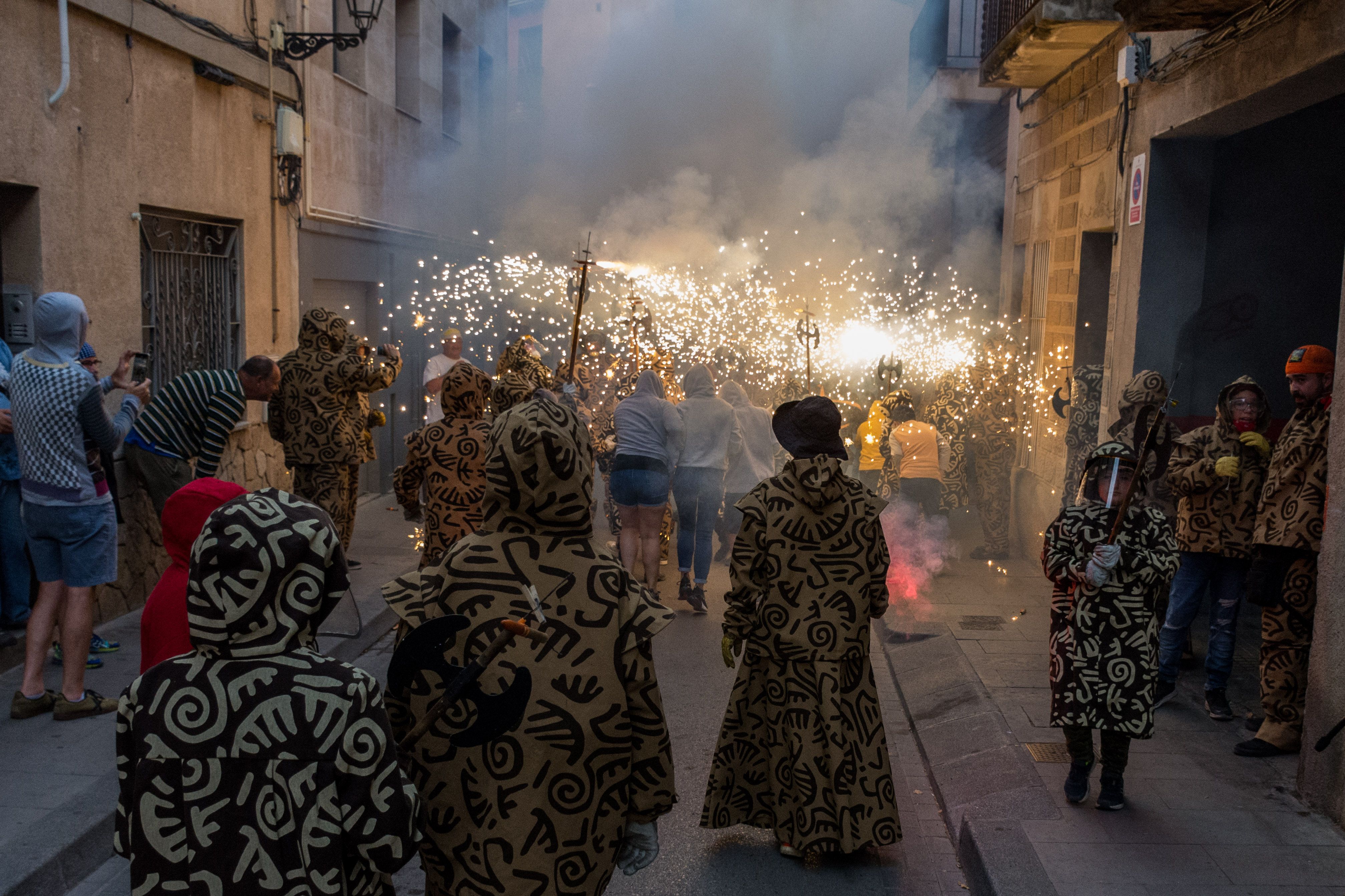 Tabalada i correfoc infantil a la Festa Major de Rubí 2022. FOTO: Carmelo Jiménez