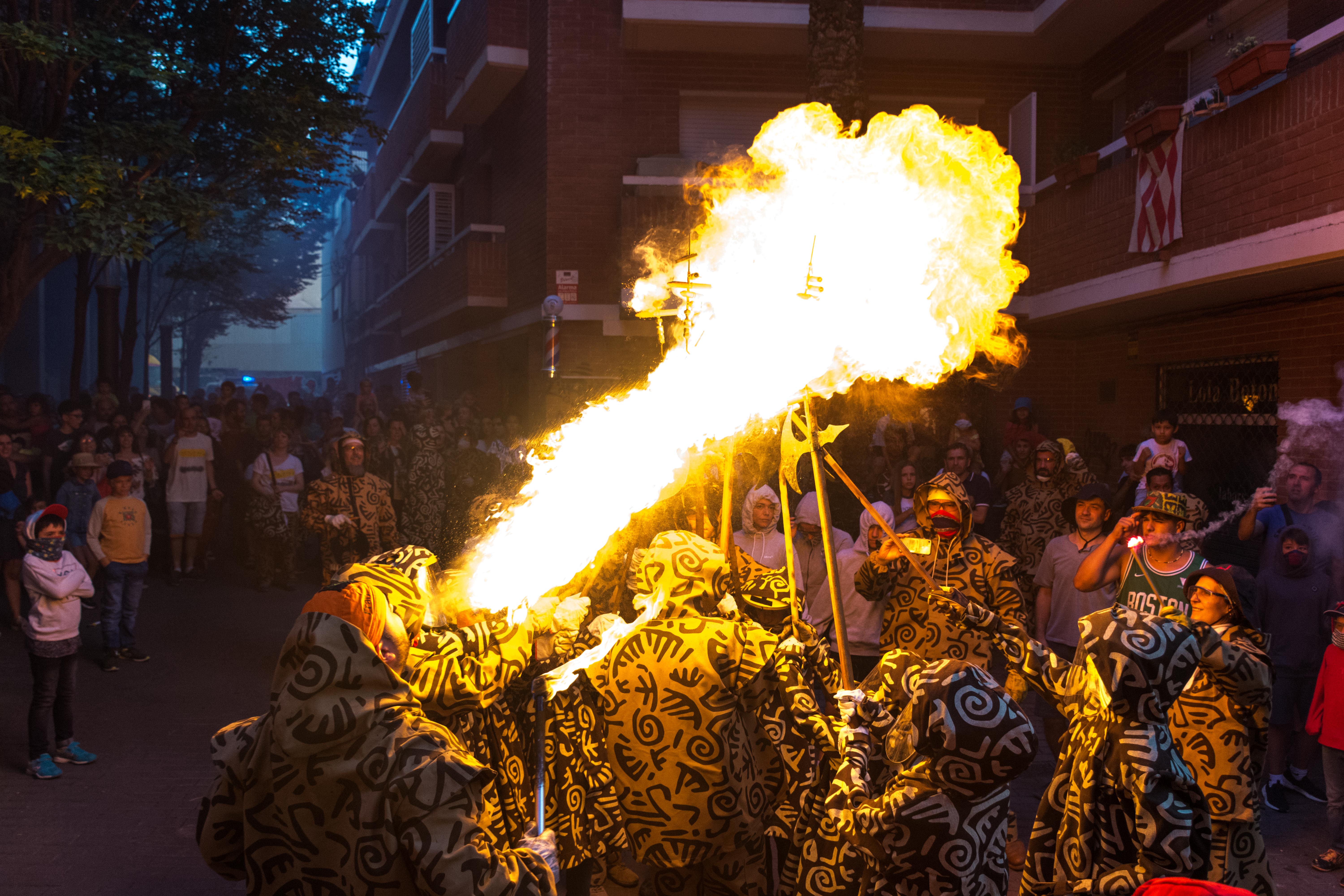 Tabalada i correfoc infantil a la Festa Major de Rubí 2022. FOTO: Carmelo Jiménez