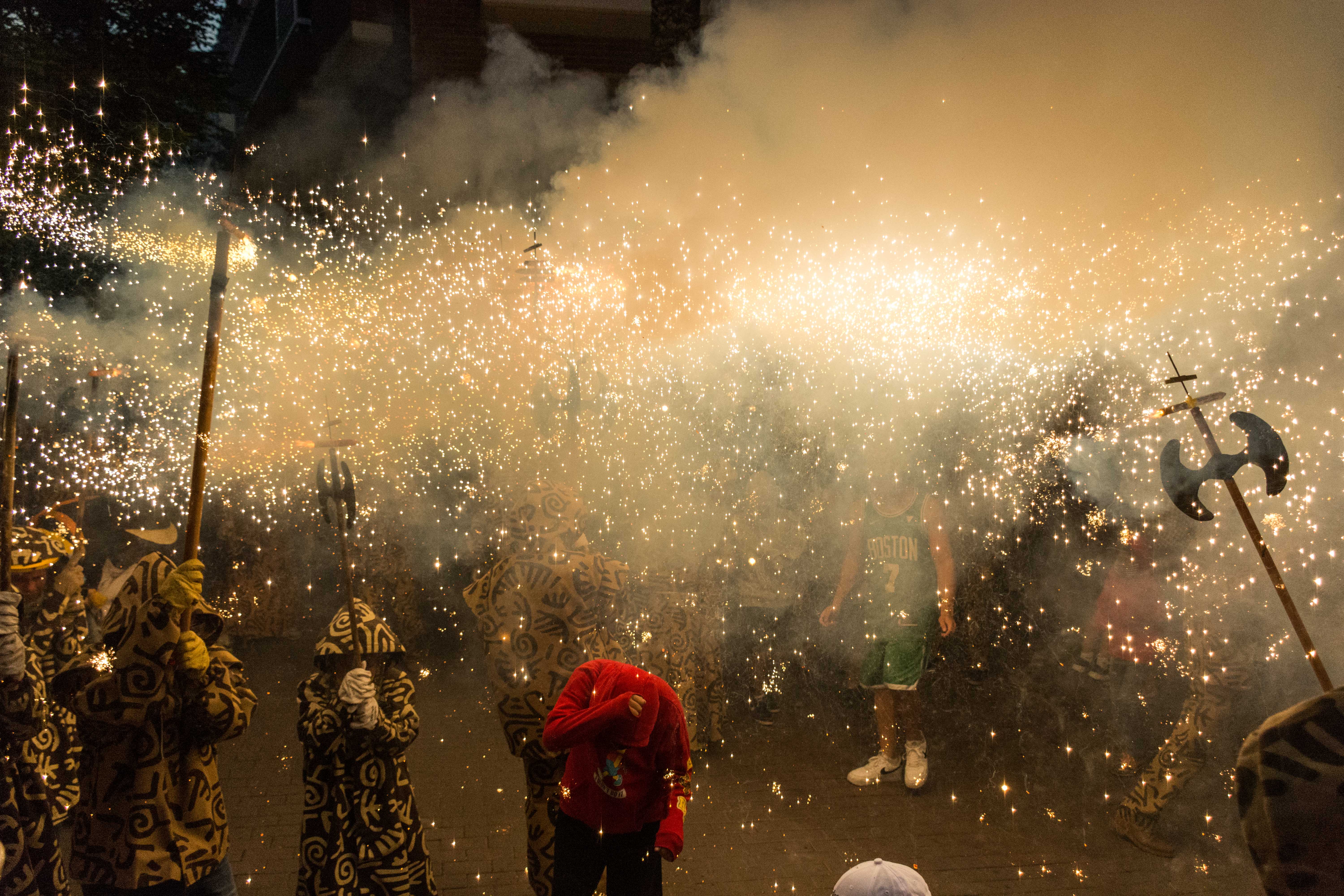 Tabalada i correfoc infantil a la Festa Major de Rubí 2022. FOTO: Carmelo Jiménez