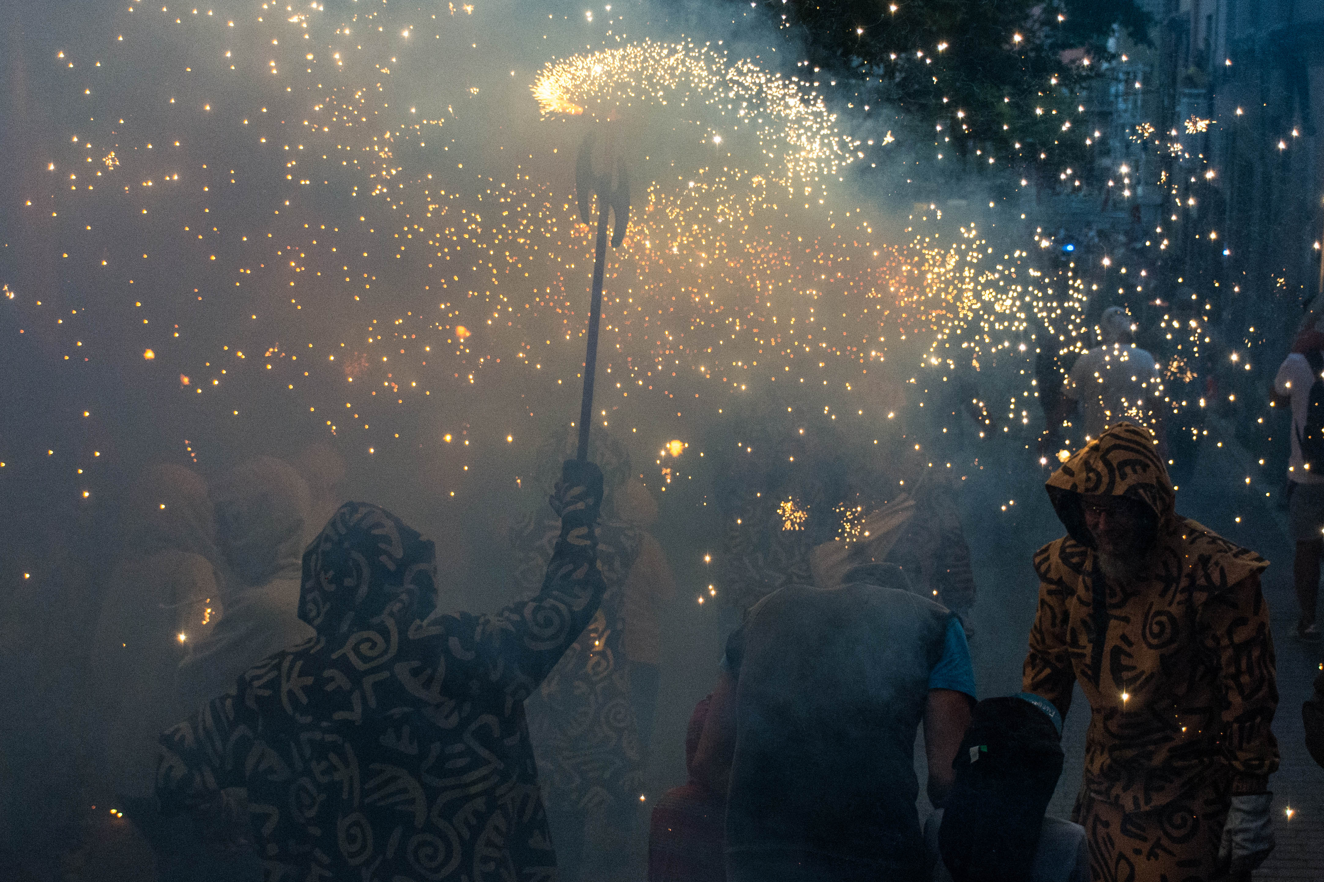 Tabalada i correfoc infantil a la Festa Major de Rubí 2022. FOTO: Carmelo Jiménez