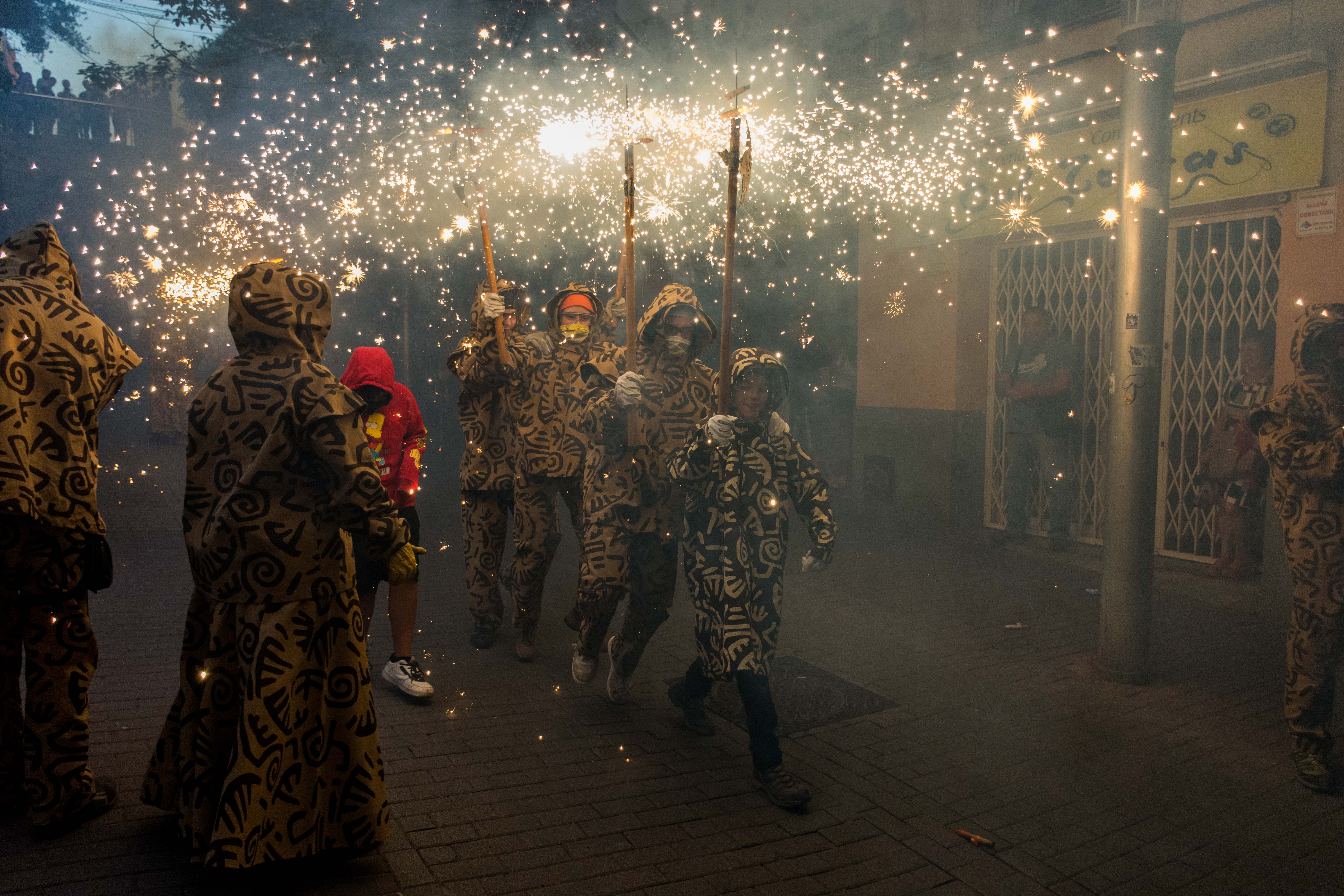 Tabalada i correfoc infantil a la Festa Major de Rubí 2022. FOTO: Carmelo Jiménez