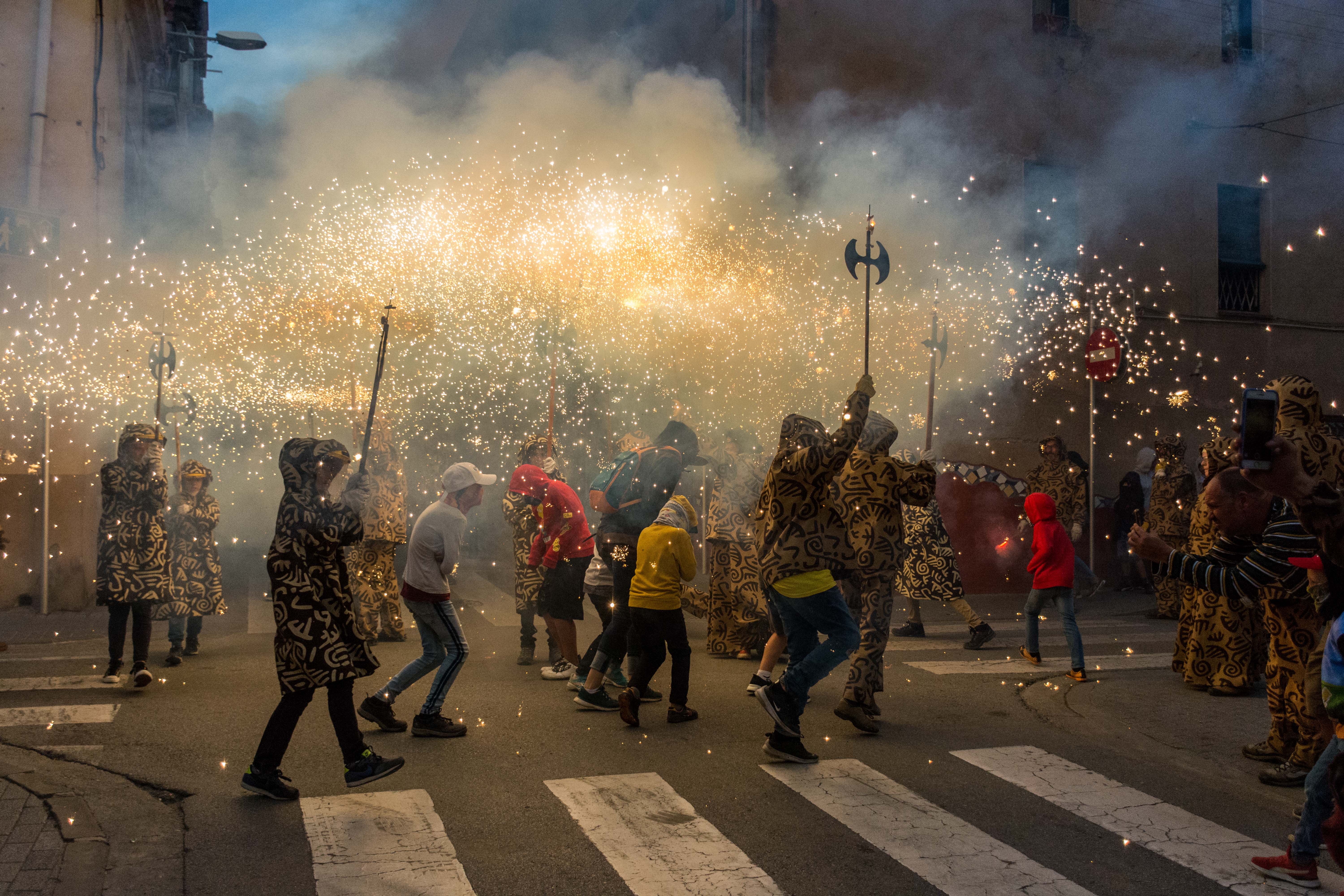 Tabalada i correfoc infantil a la Festa Major de Rubí 2022. FOTO: Carmelo Jiménez