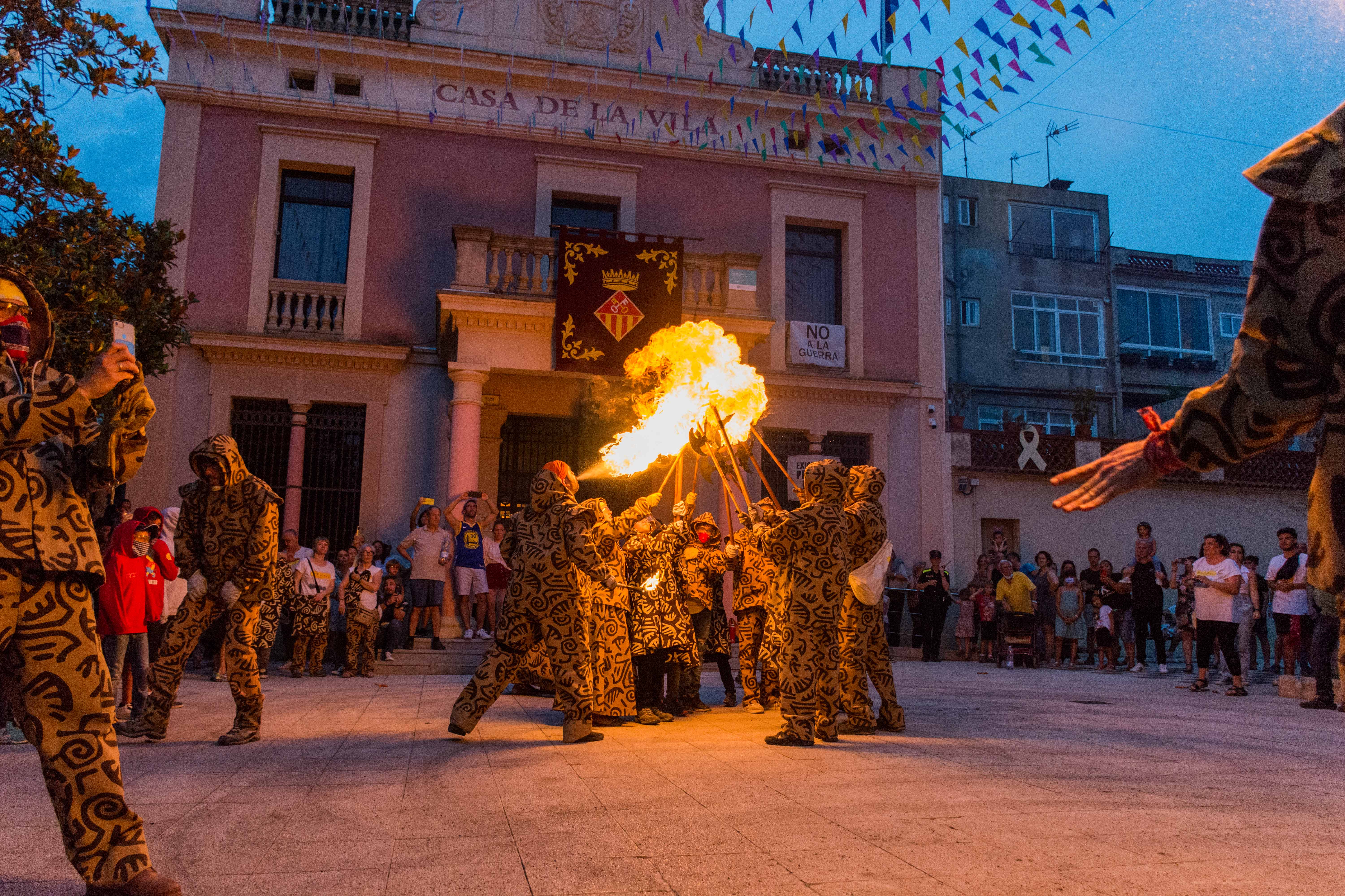 Tabalada i correfoc infantil a la Festa Major de Rubí 2022. FOTO: Carmelo Jiménez