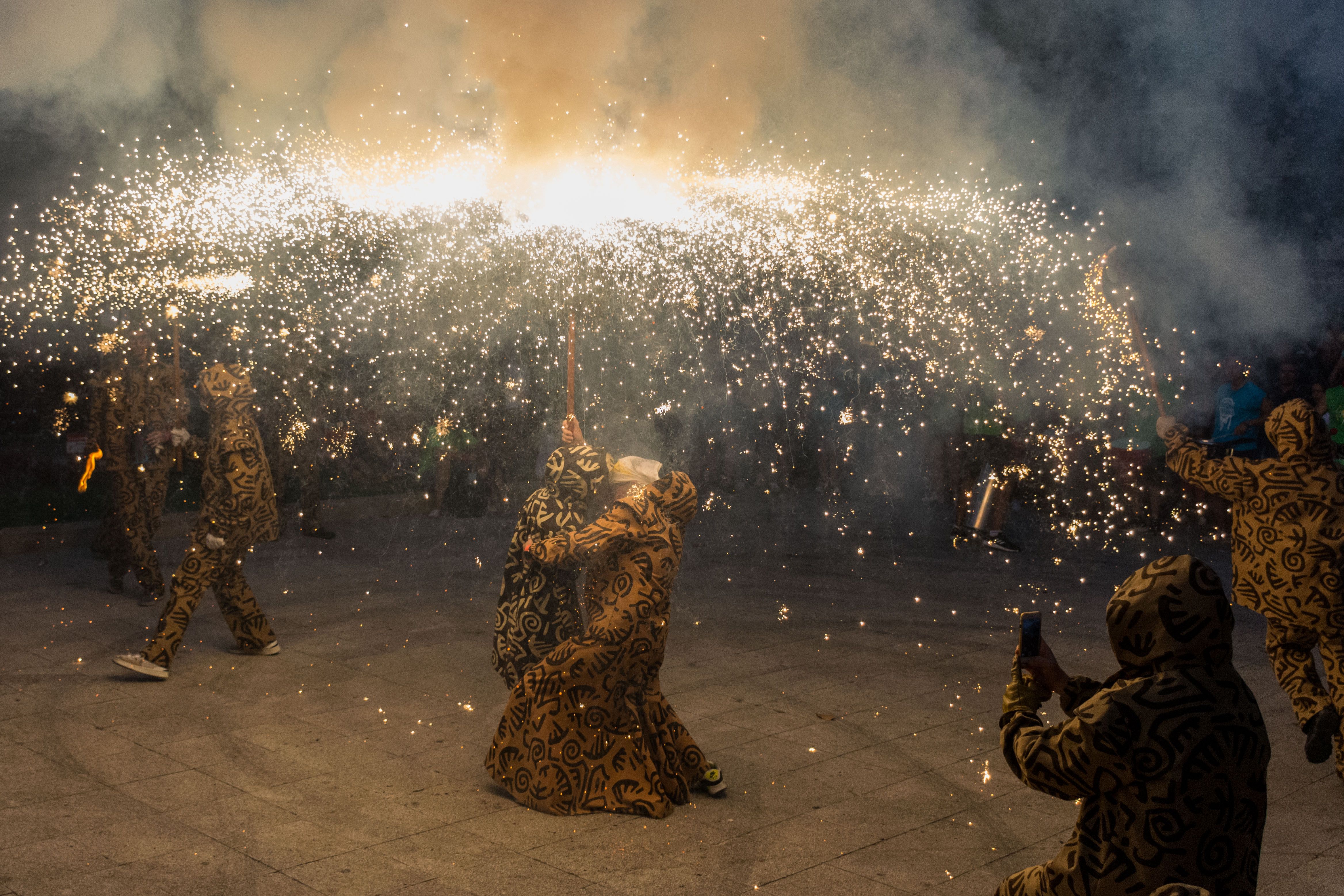 Tabalada i correfoc infantil a la Festa Major de Rubí 2022. FOTO: Carmelo Jiménez