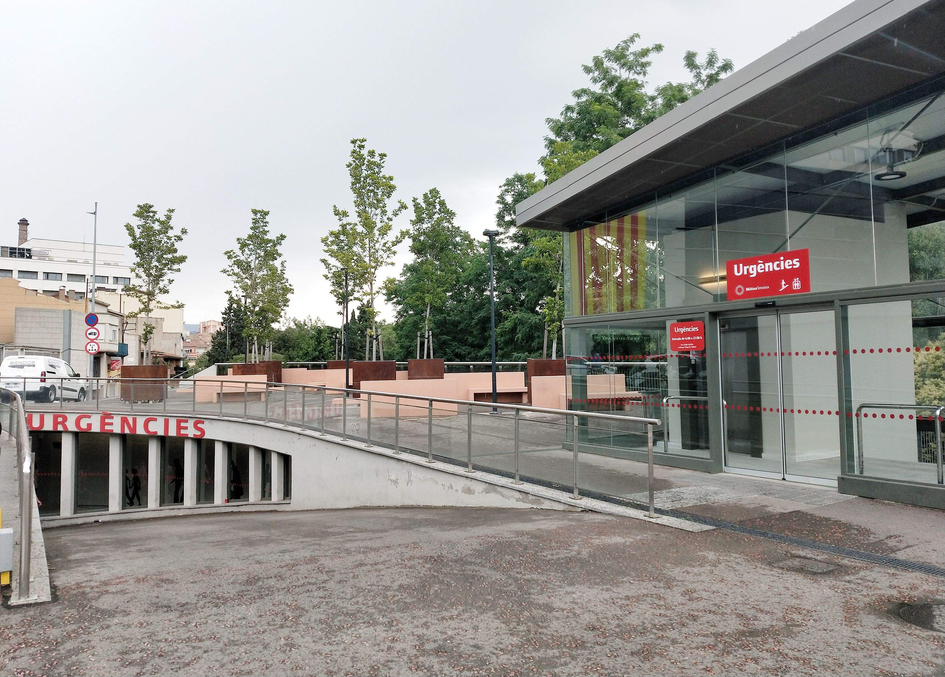 Exterior de les noves urgències de l'Hospital Mútua Terrassa. FOTO: Cedida