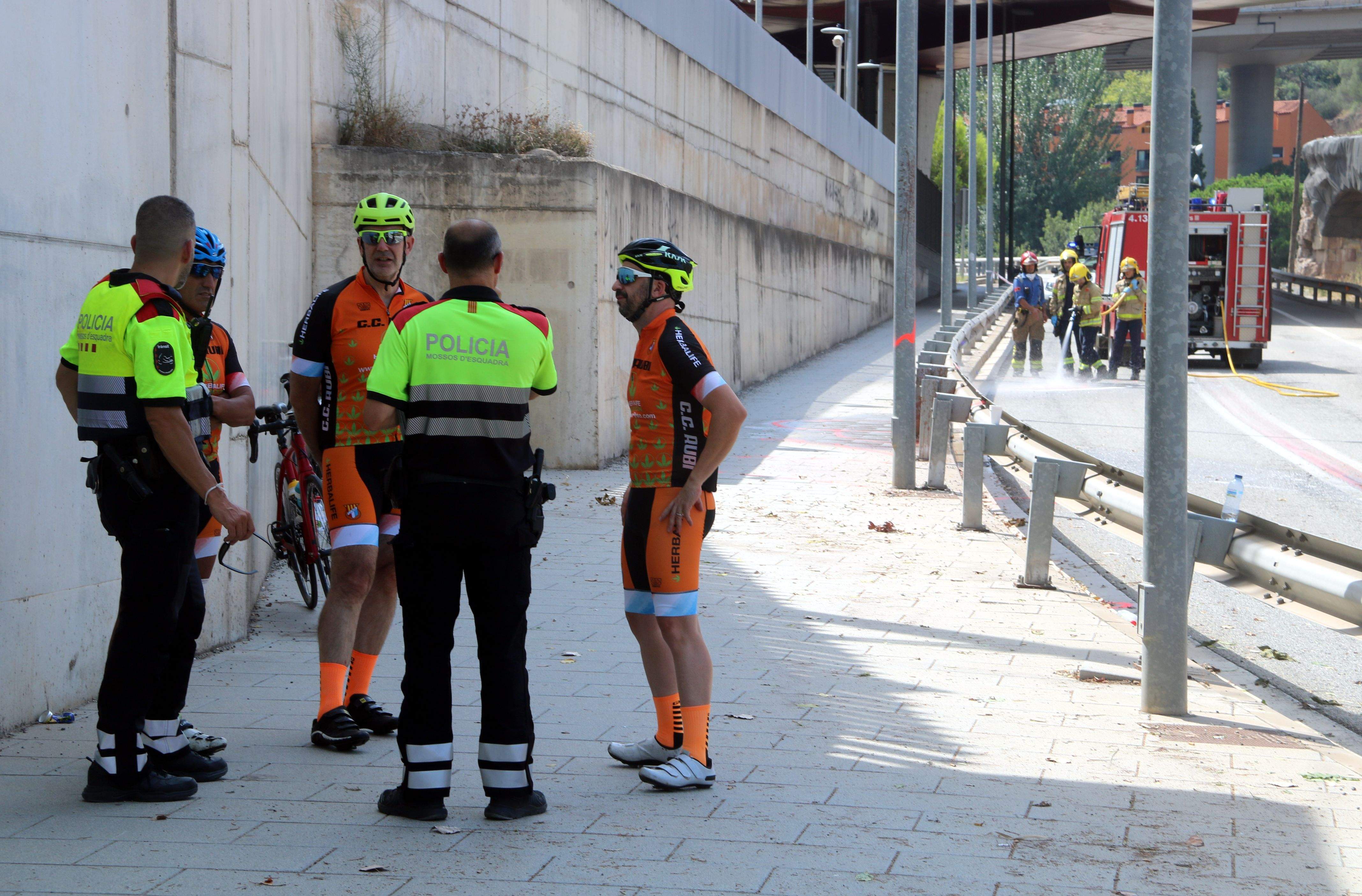 Detingut el presumpte autor de l'atropellament de 8 ciclistes de Rubí. FOTO: Àlex Recolons (ACN)
