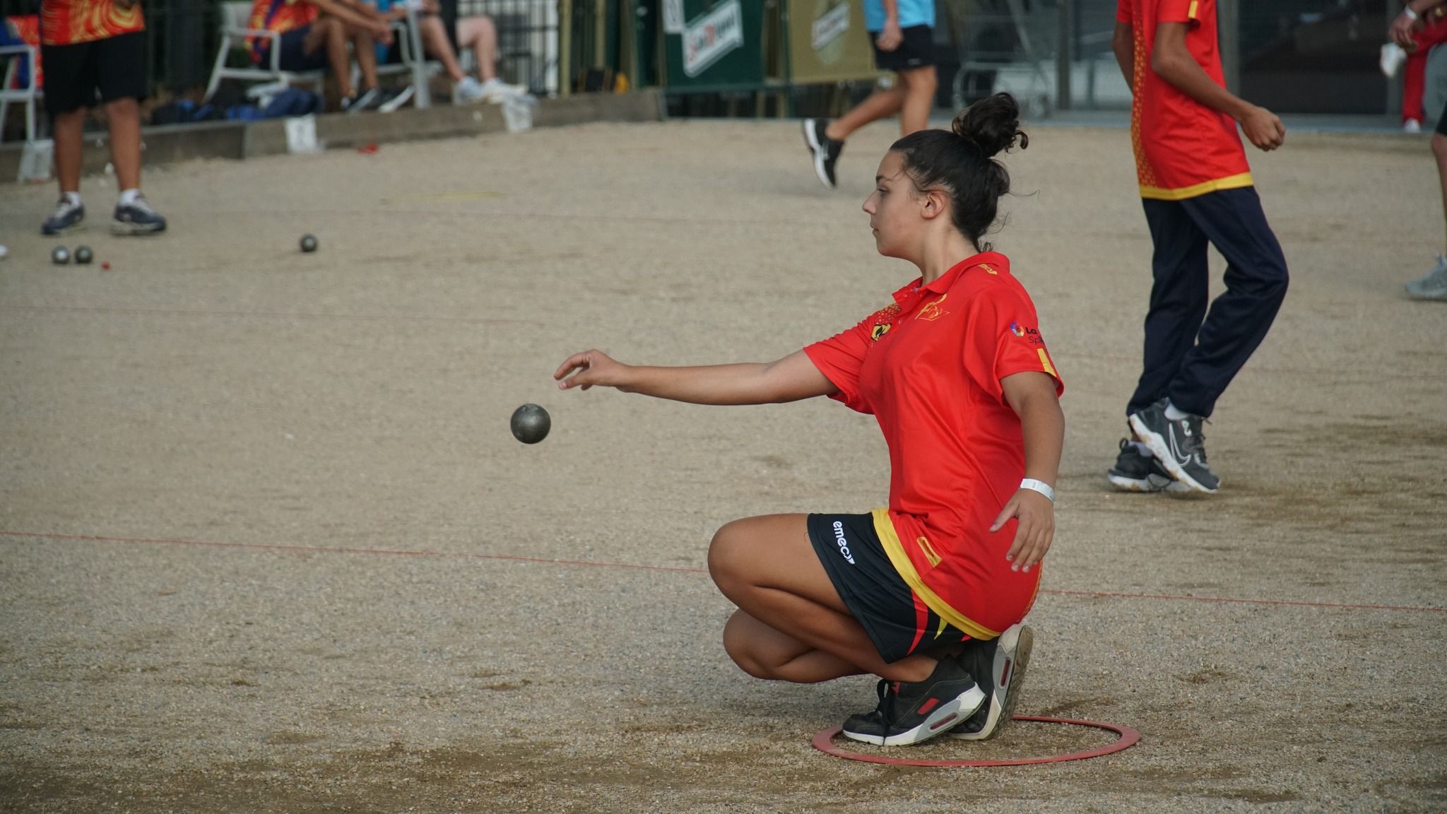 María Rodríguez, cinquena en el torneig internacional juvenil amb la selecció espanyola. FOTO: Federació Catalana de Petanca