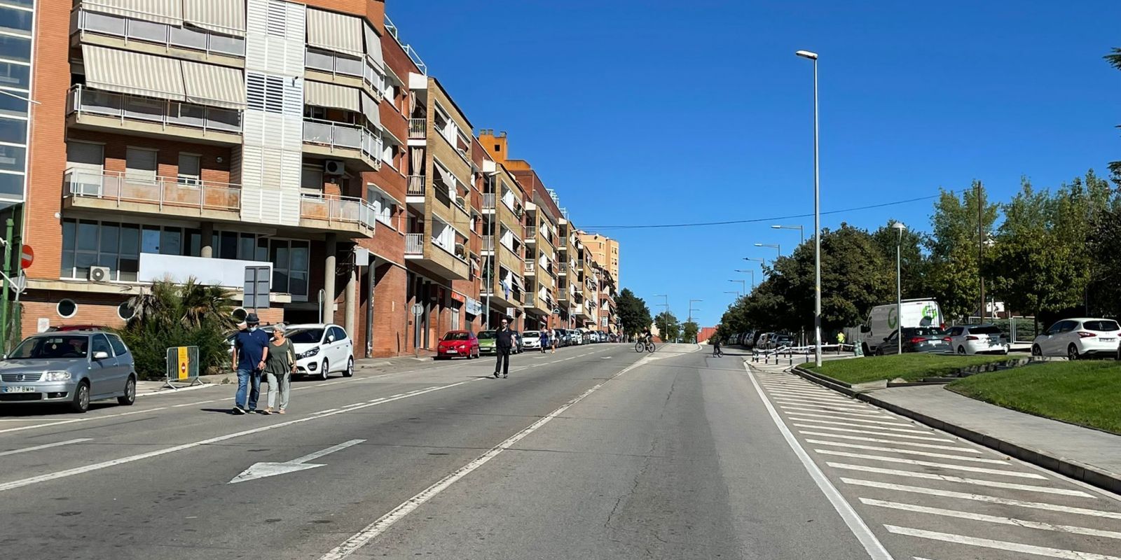 Avinguda de l'Estatut tallada amb motiu de la Setmana Europea de la mobilitat sostenible l'any passat. FOTO: A.M