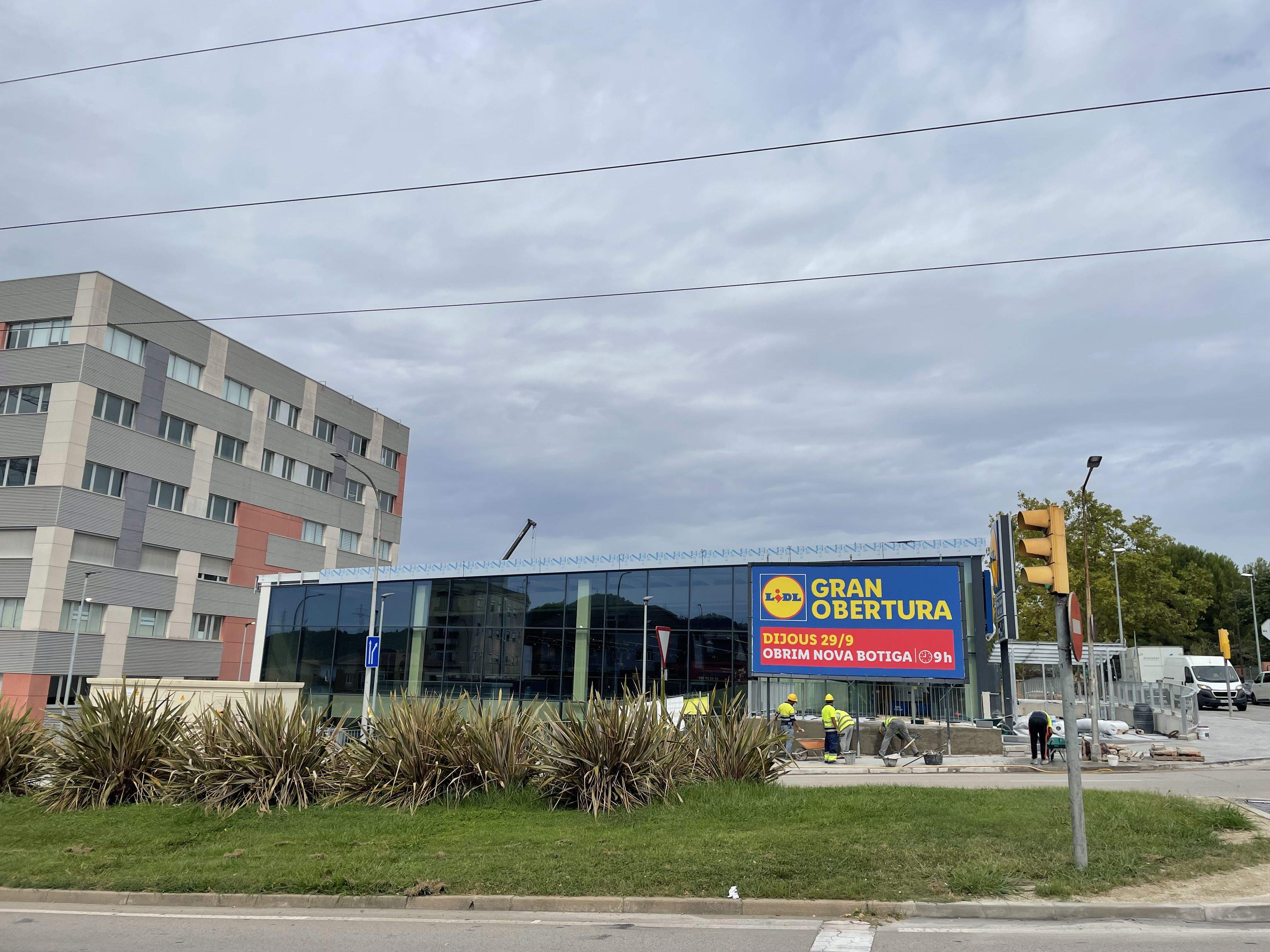 El nou supermercat Lidl de Rubí està a l'avinguda de l'Electricitat. FOTO: NHS