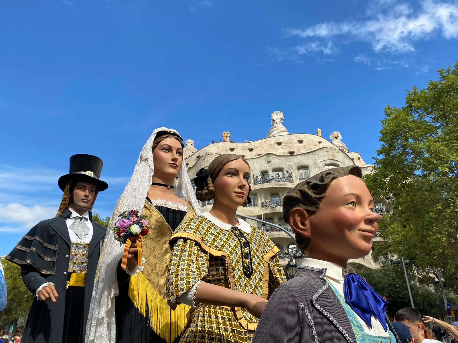 Els Gegants de Rubí en una trobada anterior. FOTO: Cedida Els Gegants de Rubí en una trobada anterior. FOTO: Cedida