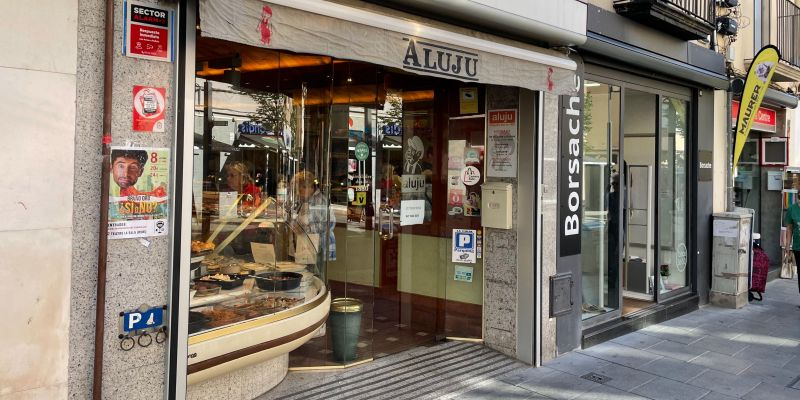 Façana de la botiga Aluju, a l'avinguda de Barcelona. FOTO: NHS