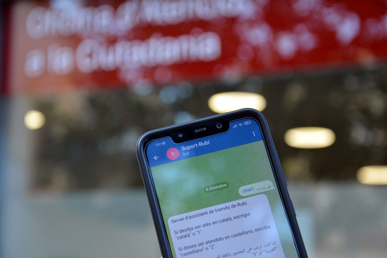 El Xatbot funciona a través de les xarxes socials Telegram i WhatsApp. FOTO: Ajuntament de Rubí