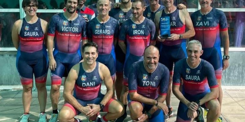 L'equip de triatló del CN Rubí. FOTO: Cedida L'equip de triatló del CN Rubí. FOTO: Cedida