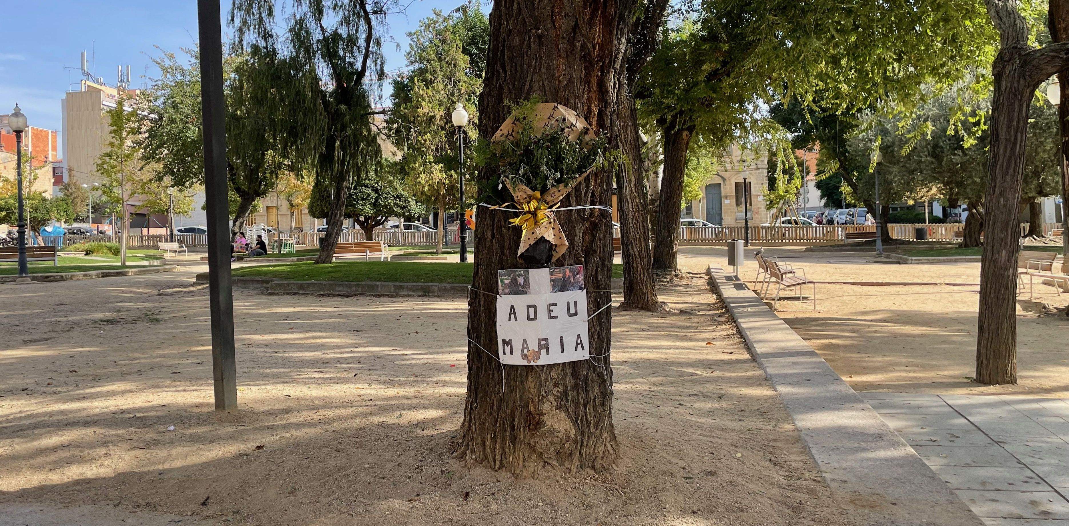 Record a la Sra. Maria, castanyera de Rubí, a la plaça Pearson. FOTO: NHS