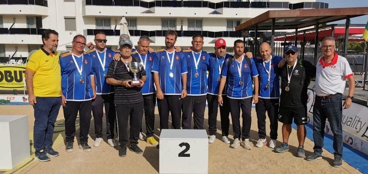 Els rubinencs del club UP Las Torres-Rubí, subcampions d'Espanya. FOTO: Cedida