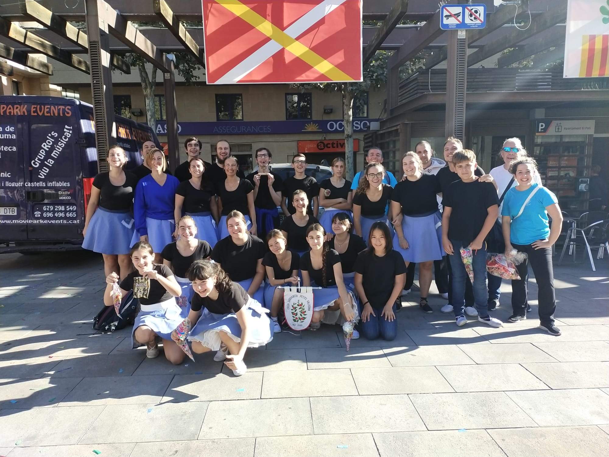 La colla infantil Petits Galzeran, de l'escola Flor de Neu, subcampiona de Catalunya. FOTO: Cedida