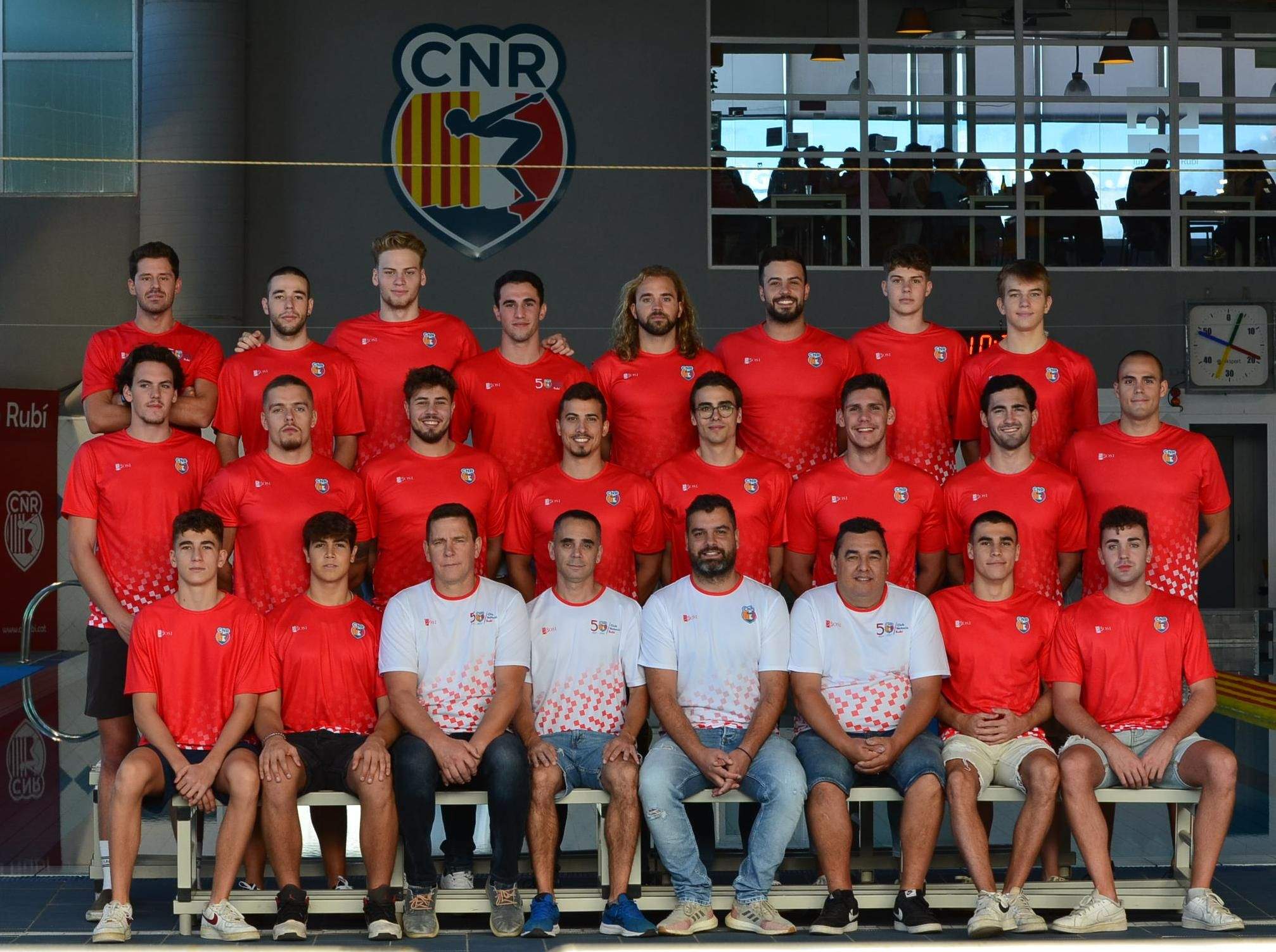 L'equip absolut masculí de waterpolo del CN Rubí. FOTO: Cedida
