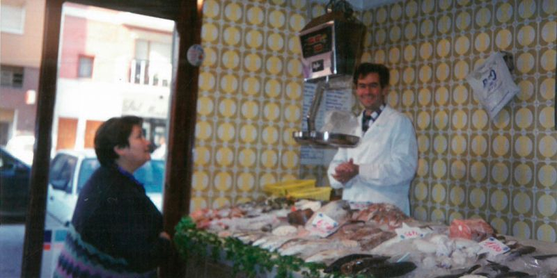 Una altra imatge antiga de la peixateria Paco y Paquita de Rubí. FOTO: Cedida