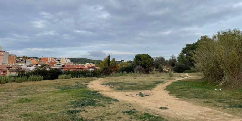 Solar al costat del parc de Ca n'Oriol on s'ubicarà el futur edifici de l'escola del Bosc. FOTO: NHS