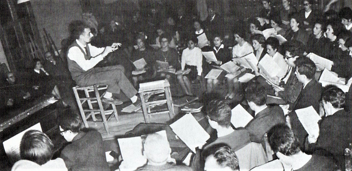 Concert de la Coral Sant Jordi de Rubí en el 1947. FOTO: El Punt