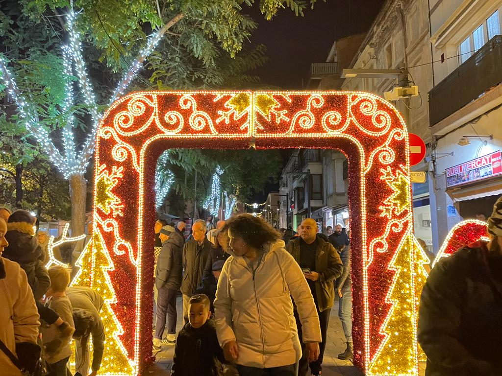 Encesa de llums de Nadal a Rubí 2022. FOTO: Estela Luengo