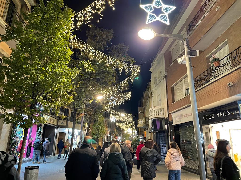 Encesa de llums de Nadal a Rubí 2022. FOTO: Estela Luengo