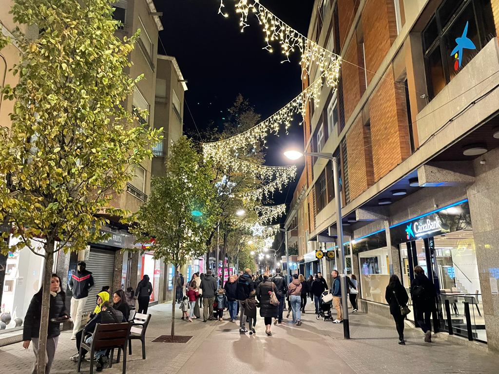 Encesa de llums de Nadal a Rubí 2022. FOTO: Estela Luengo