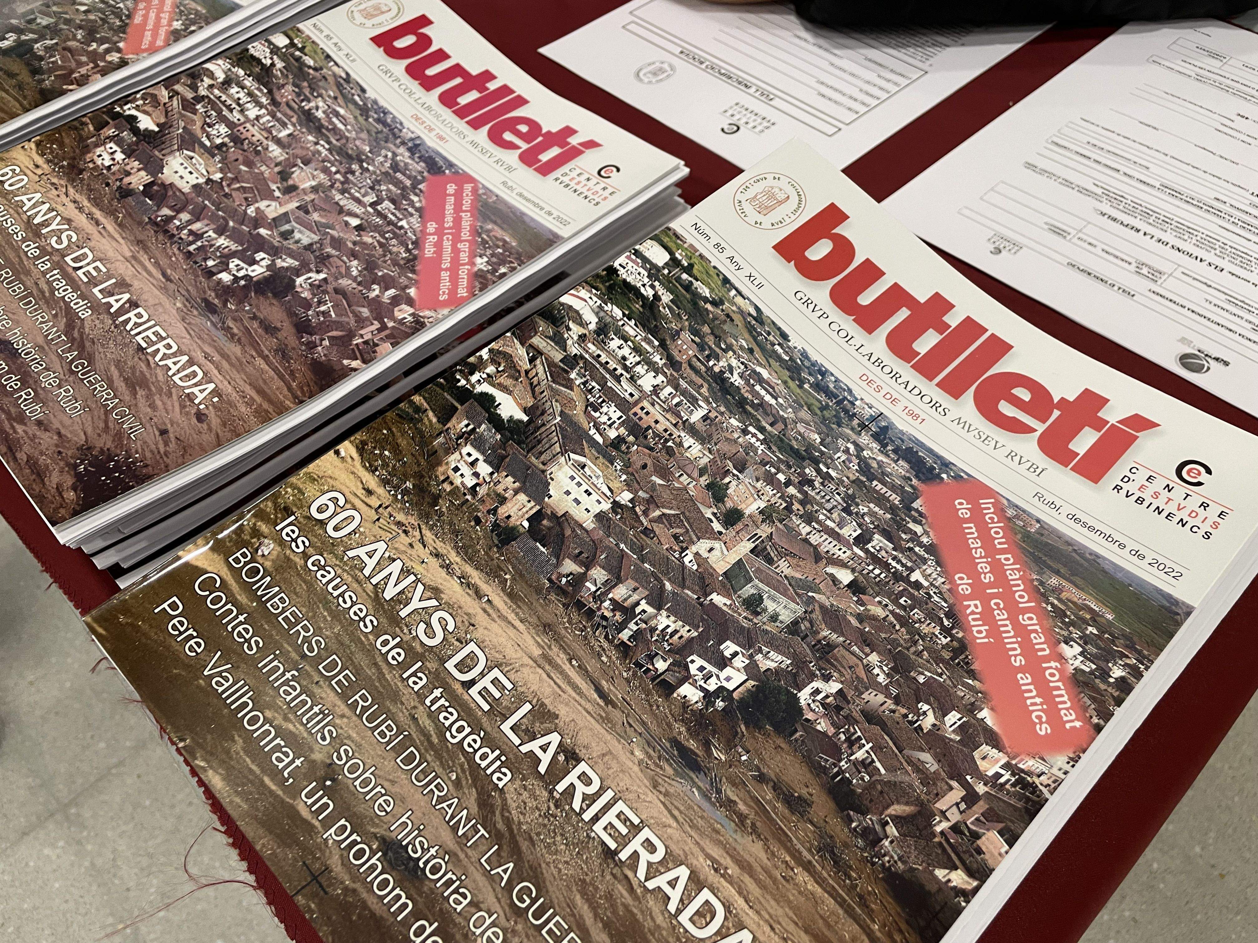Portada del nou butlletí del Centre d'Estudis Rubinencs. FOTO: NHS Portada del nou butlletí del Centre d'Estudis Rubinencs. FOTO: NHS