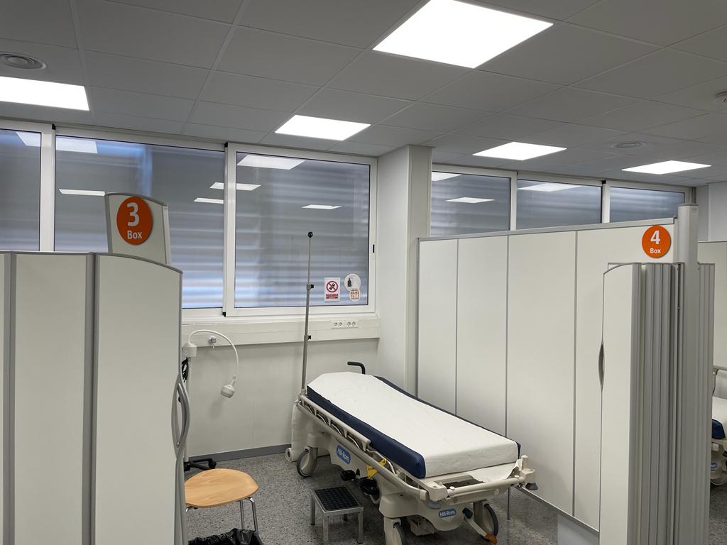 Una de les sales d'observació del CUAP Mútua Terrassa de Rubí. FOTO: NHS Una de les sales d'observació del CUAP Mútua Terrassa de Rubí. FOTO: NHS