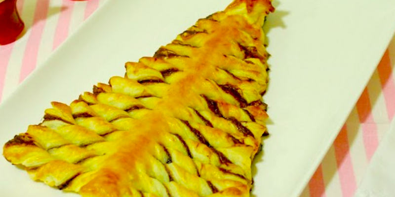 Arbre de Nadal amb pasta de full