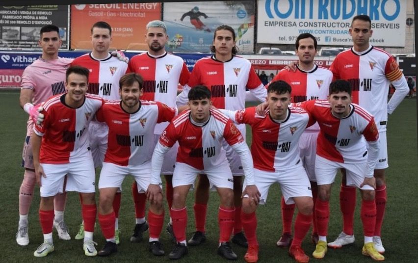 Els jugadors del primer equip de la UE Rubí. FOTO: Cedida
