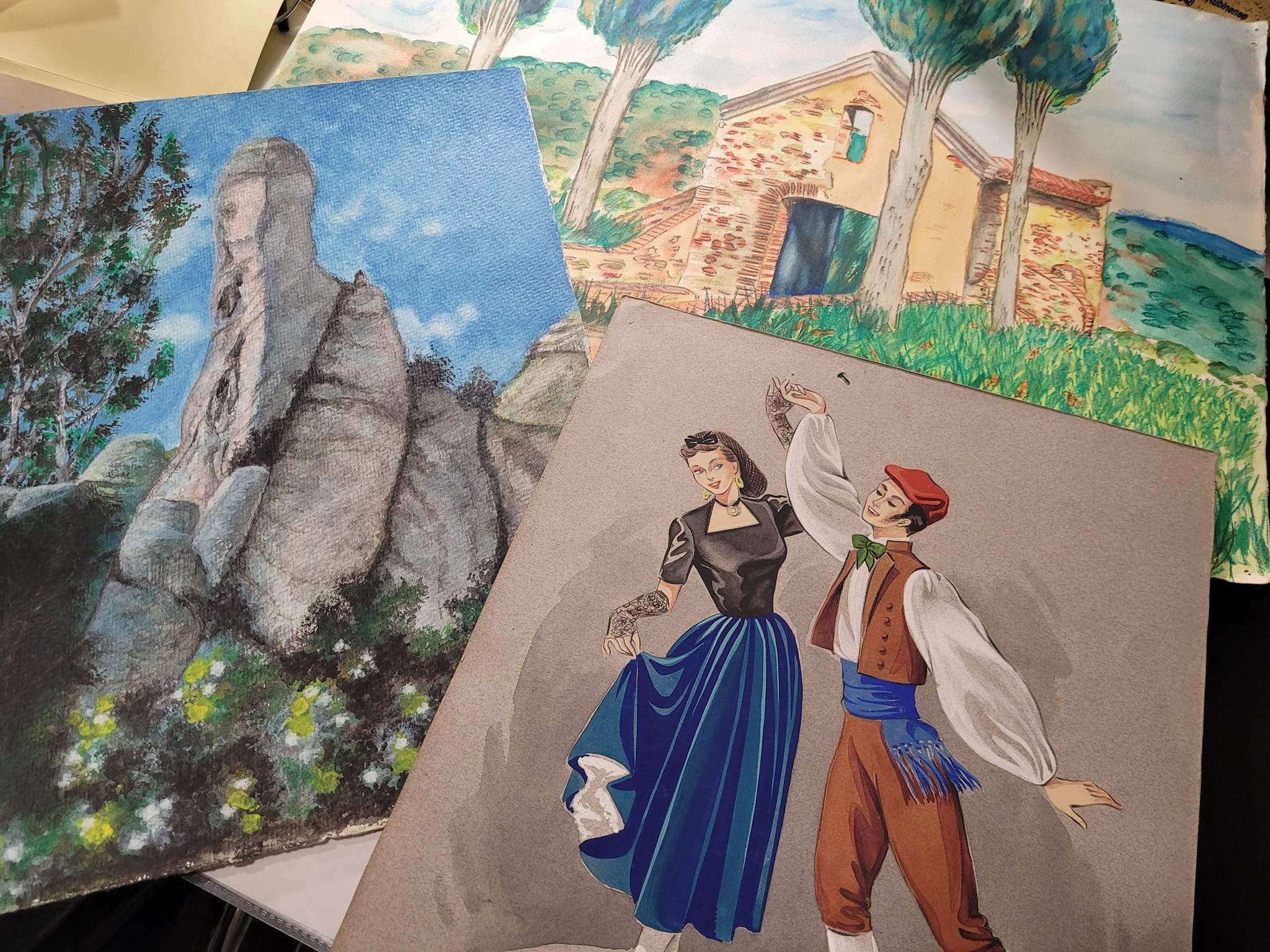 A partir del 17 de gener, el CER exposarà a la biblioteca municipal dibuixos i pintures d'artistes locals del Rubí d'ahir. FOTO: Cedida A partir del 17 de gener, el CER exposarà a la biblioteca municipal dibuixos i pintures d'artistes locals del Rubí d'ahir. FOTO: Cedida