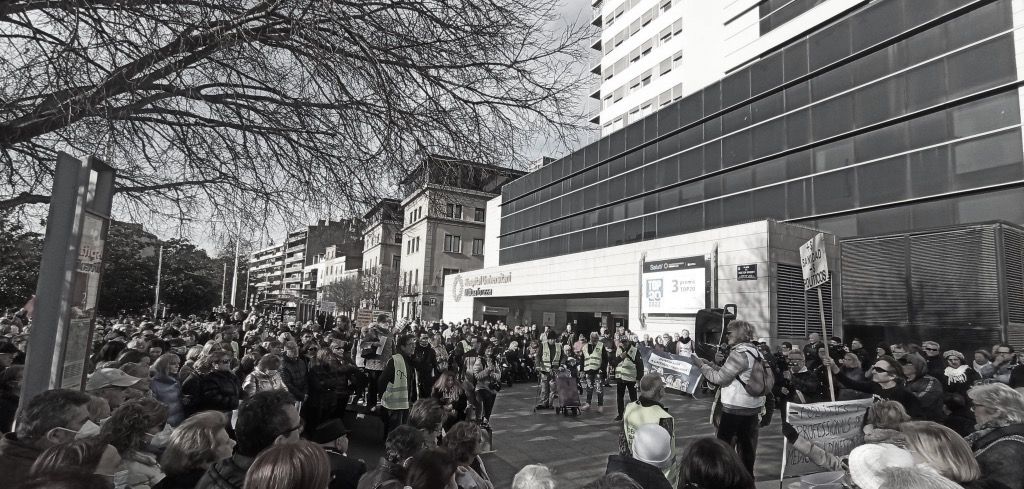 Manifestació del 14 de gener per la sanitat. FOTO: AUP  Manifestació del 14 de gener per la sanitat. FOTO: AUP