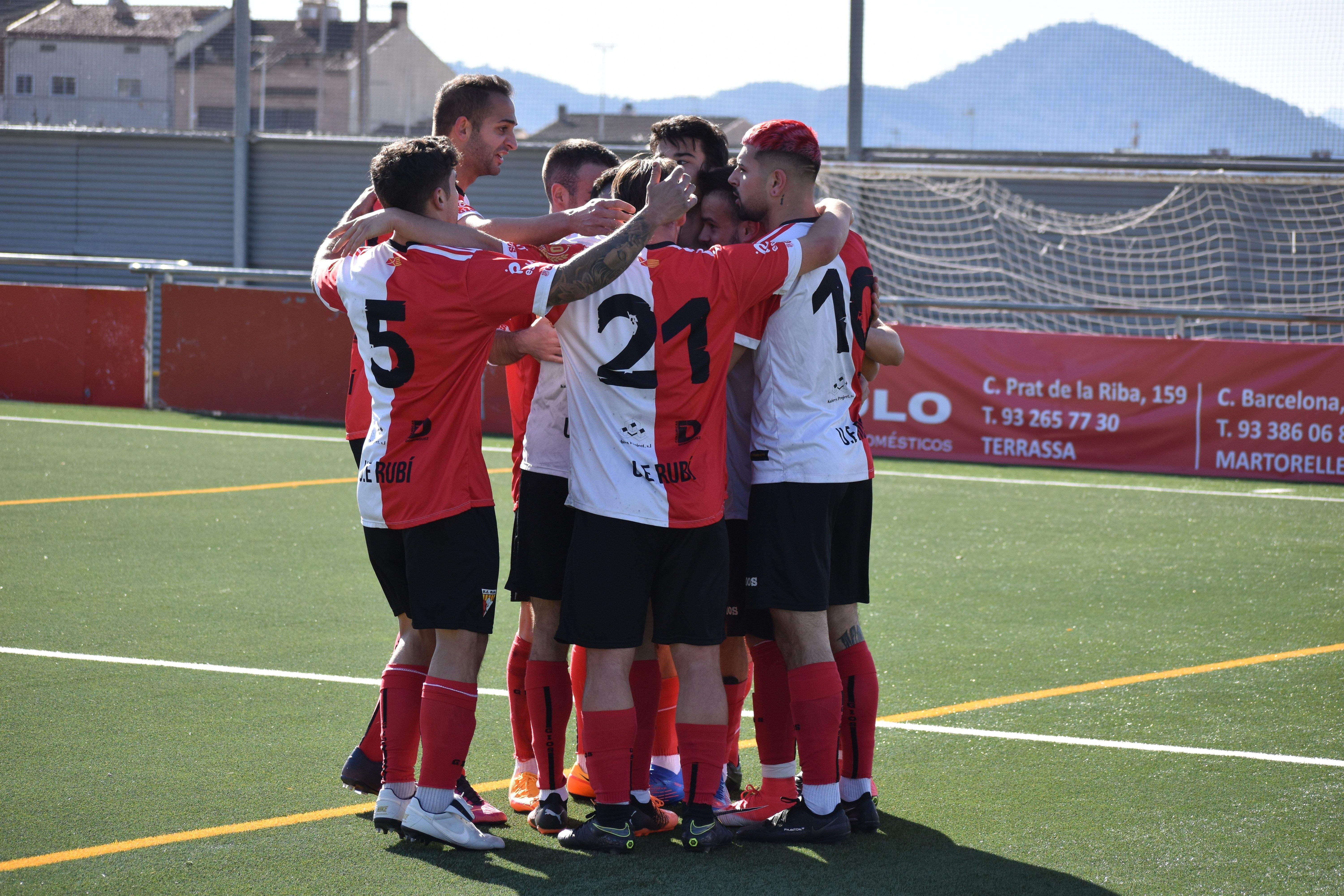 El primer equip de la UE Rubí ha aconseguit una nova victòria aquest cap de setmana. FOTO: Eric Sales