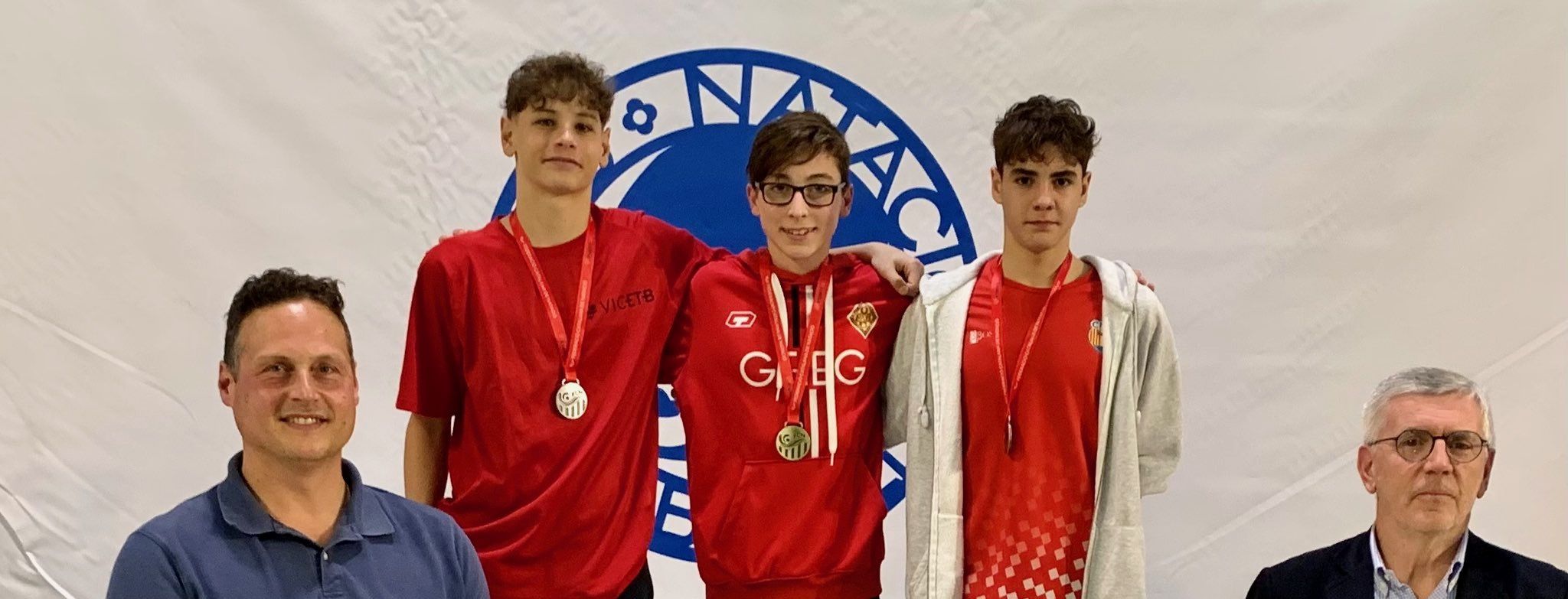 Pol Ramos queda en tercera posició al campionat de Catalunya aleví de natació. FOTO: CN Rubí