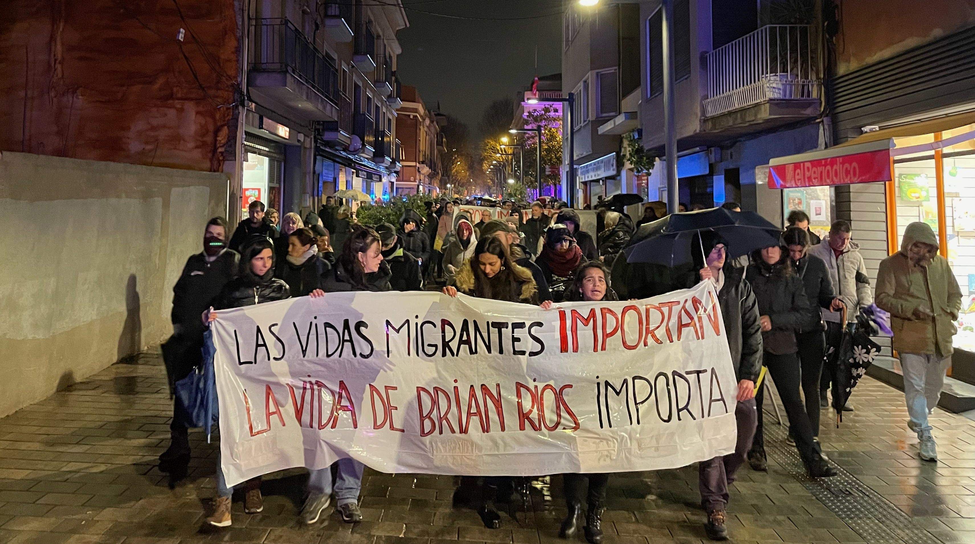 Una manifestació per reclamar justícia per a Brian Ríos FOTO: NHS Una manifestació per reclamar justícia per a Brian Ríos FOTO: NHS