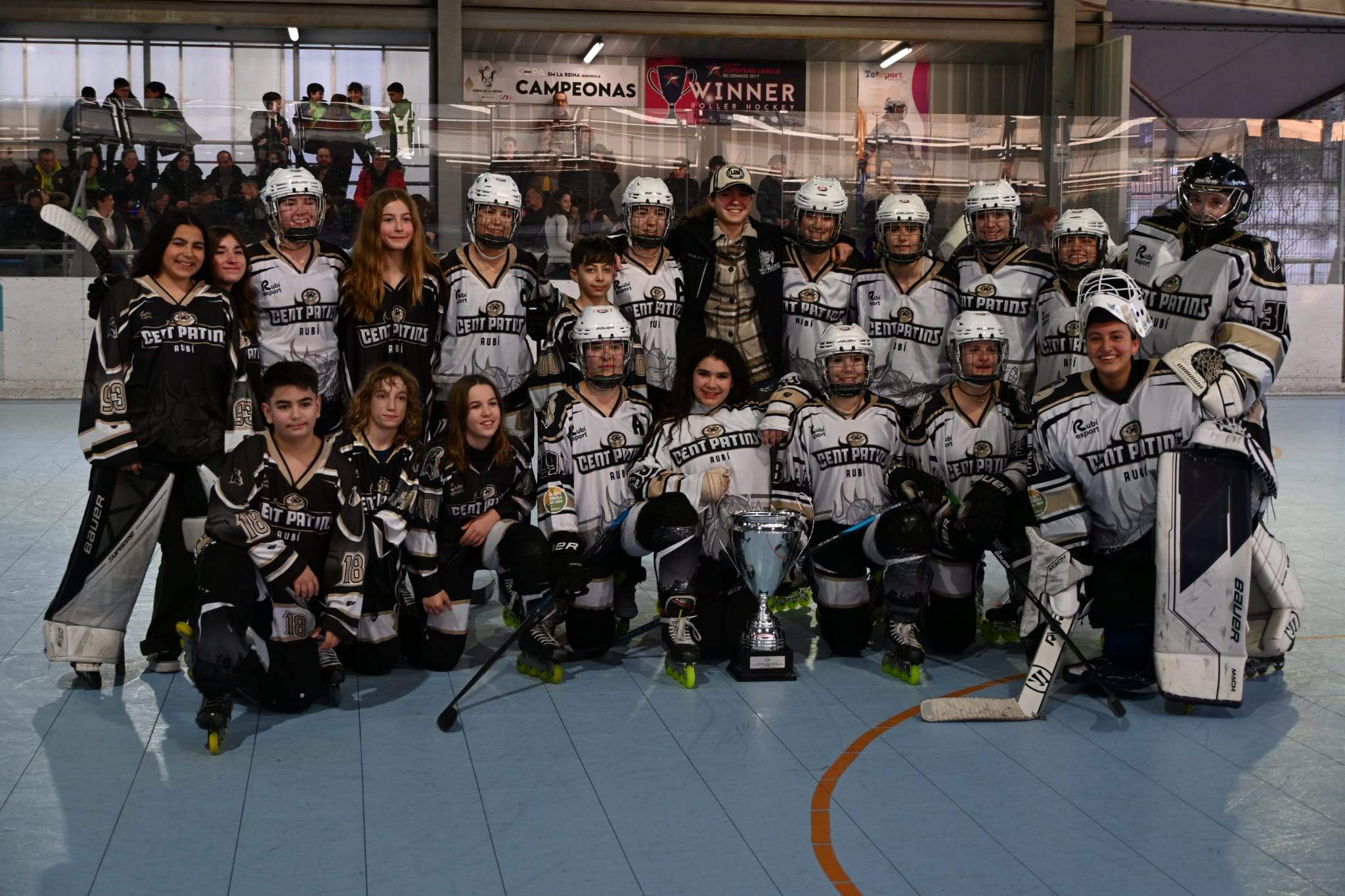 Les jugadores del Cent Patins. FOTO: Cedida
