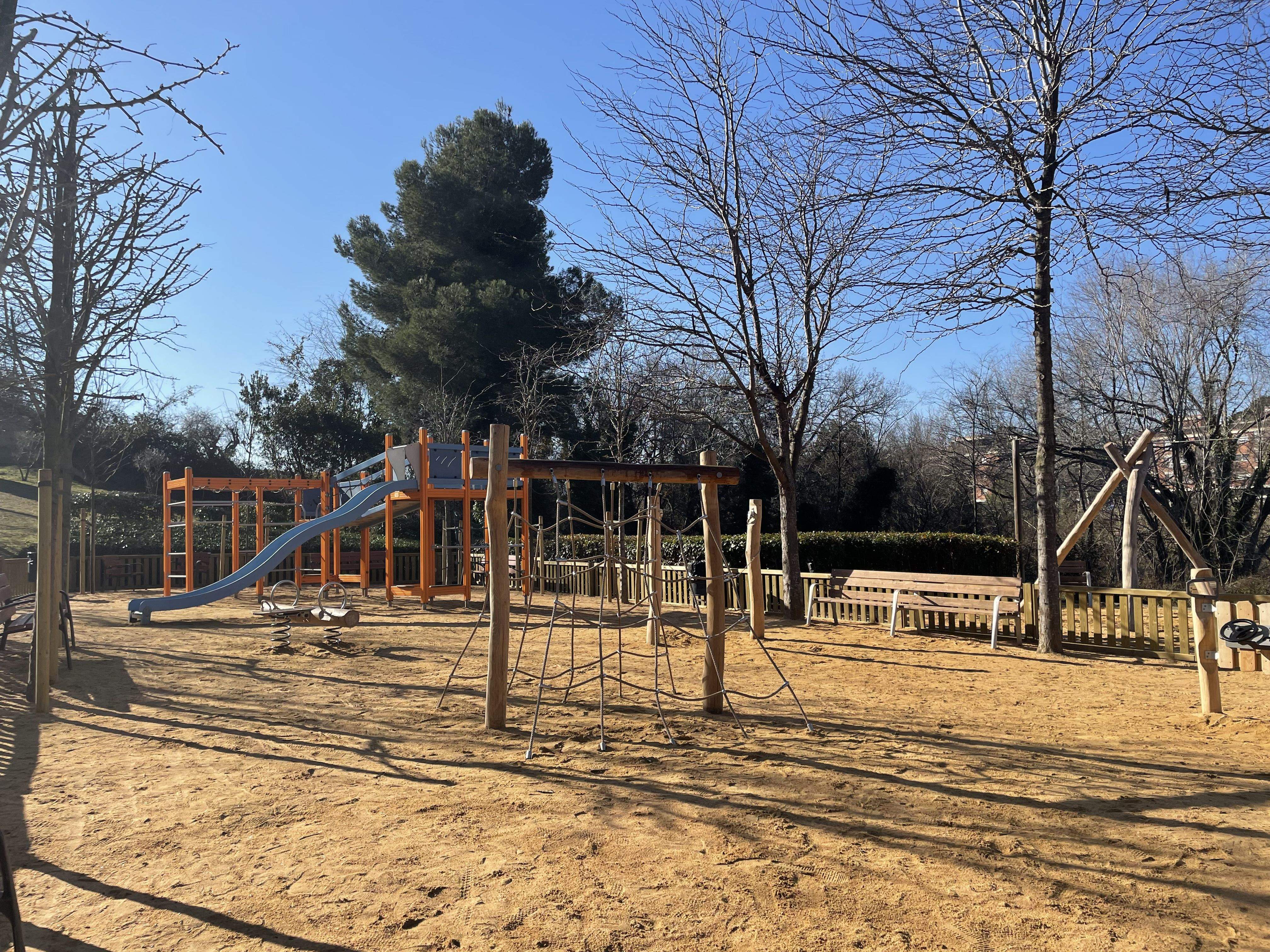 Parc millorat del barri de Ca n'Alzamora. FOTO: Estela Luengo