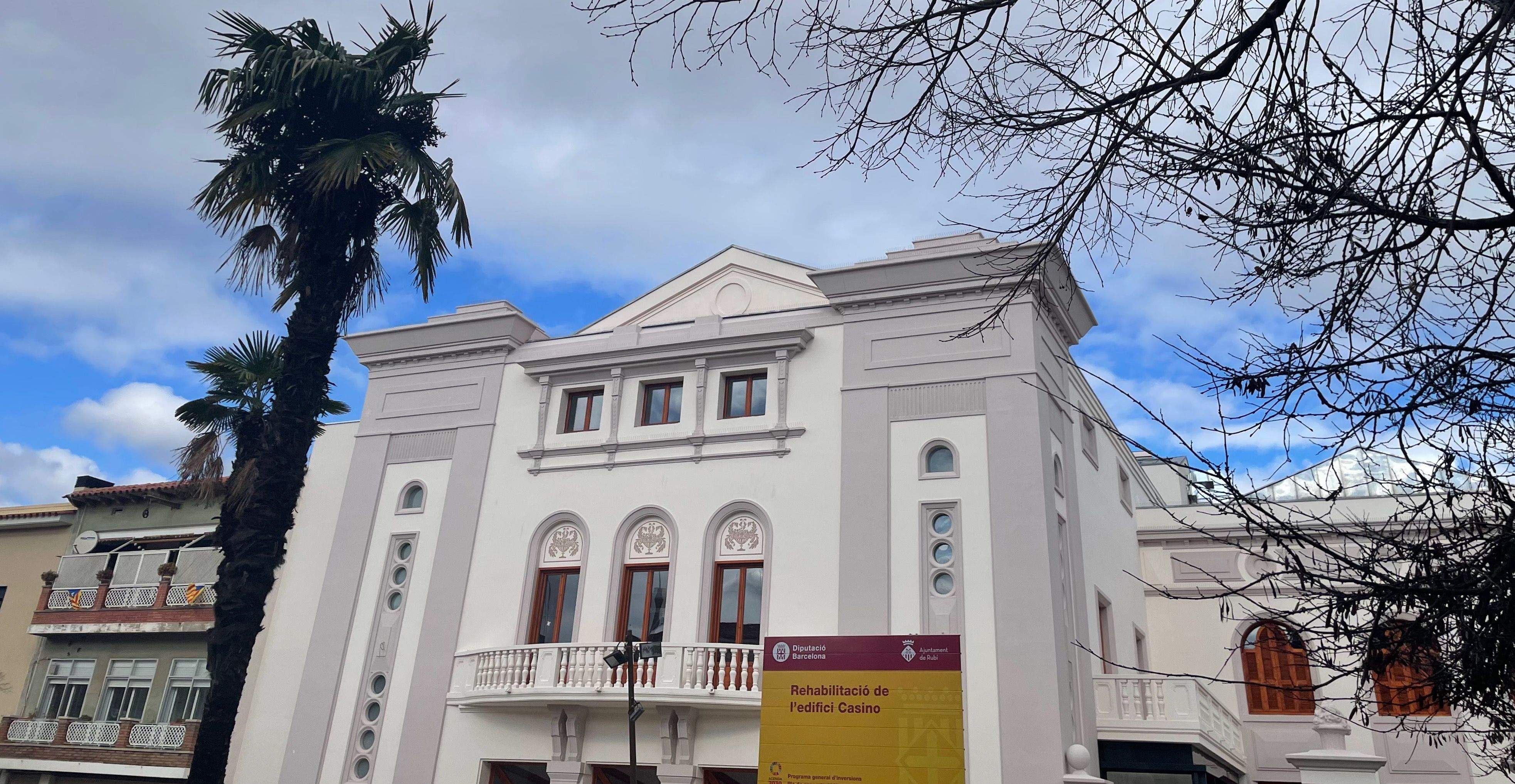 Obres de rehabilitació al Casino de Rubí. FOTO: NHS